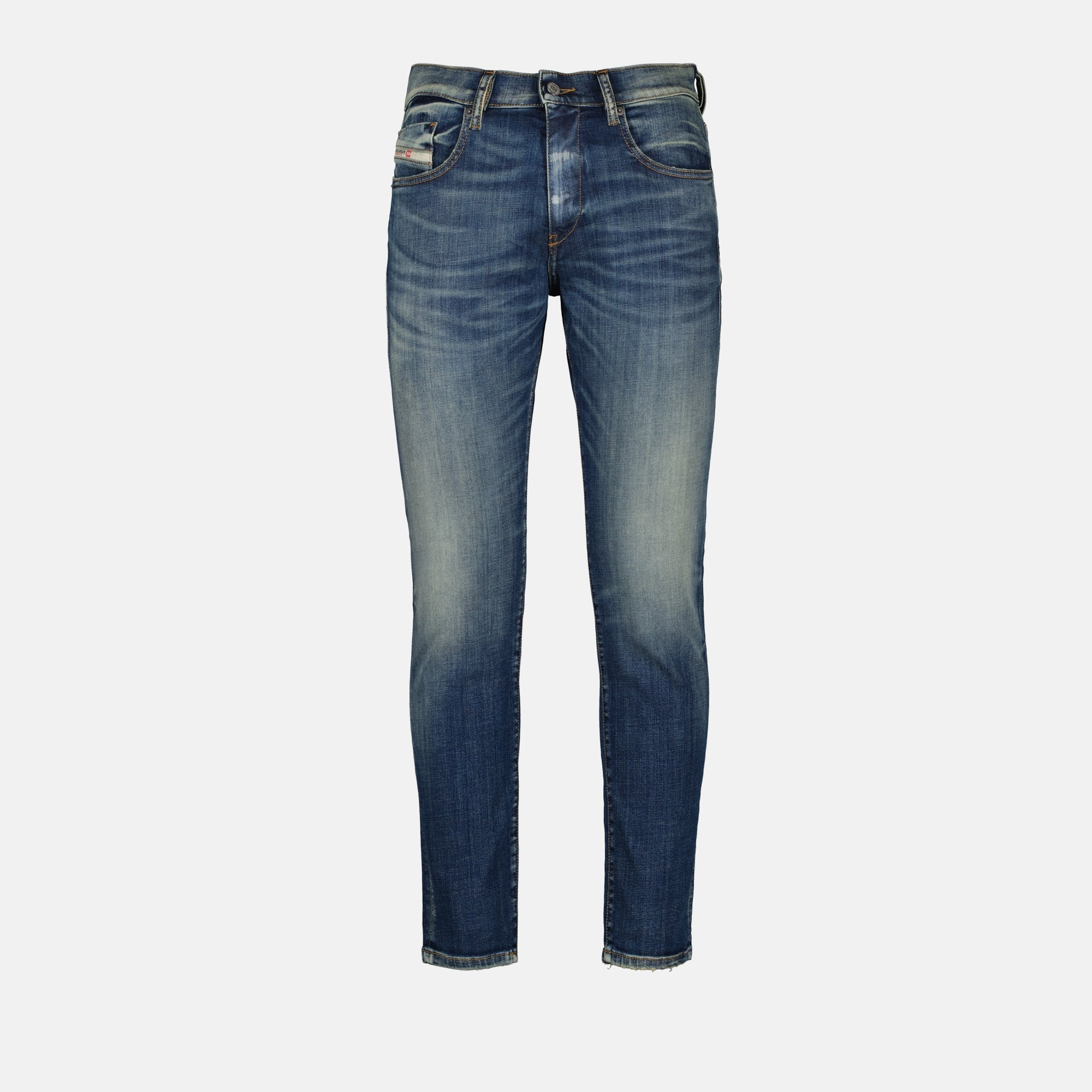 slim fit jeans, blue jeans, Diesel jeans, denim fashion, men's jeans