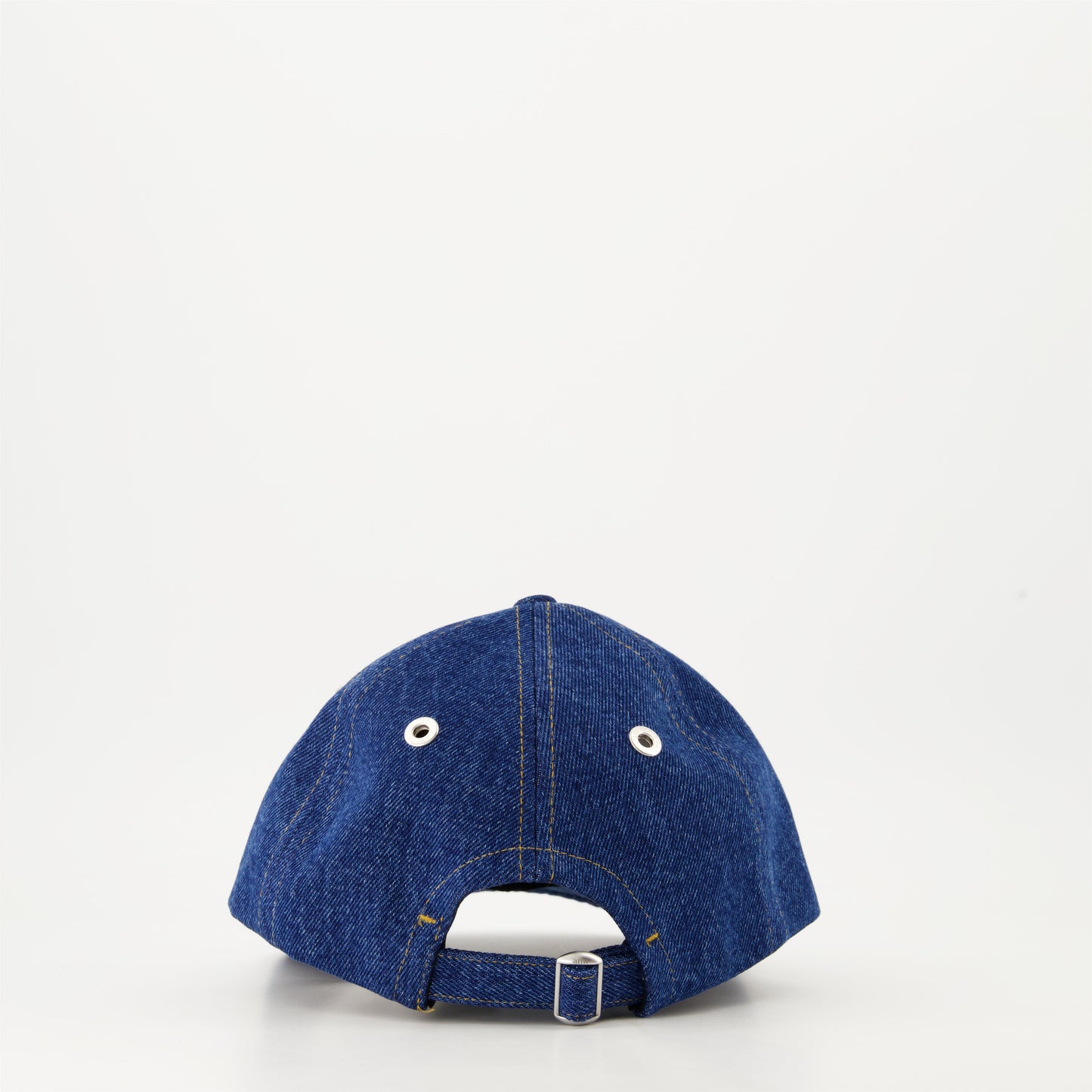 denim baseball cap, Ami de Coeur cap, AMI Paris hat, blue denim cap, luxury cap