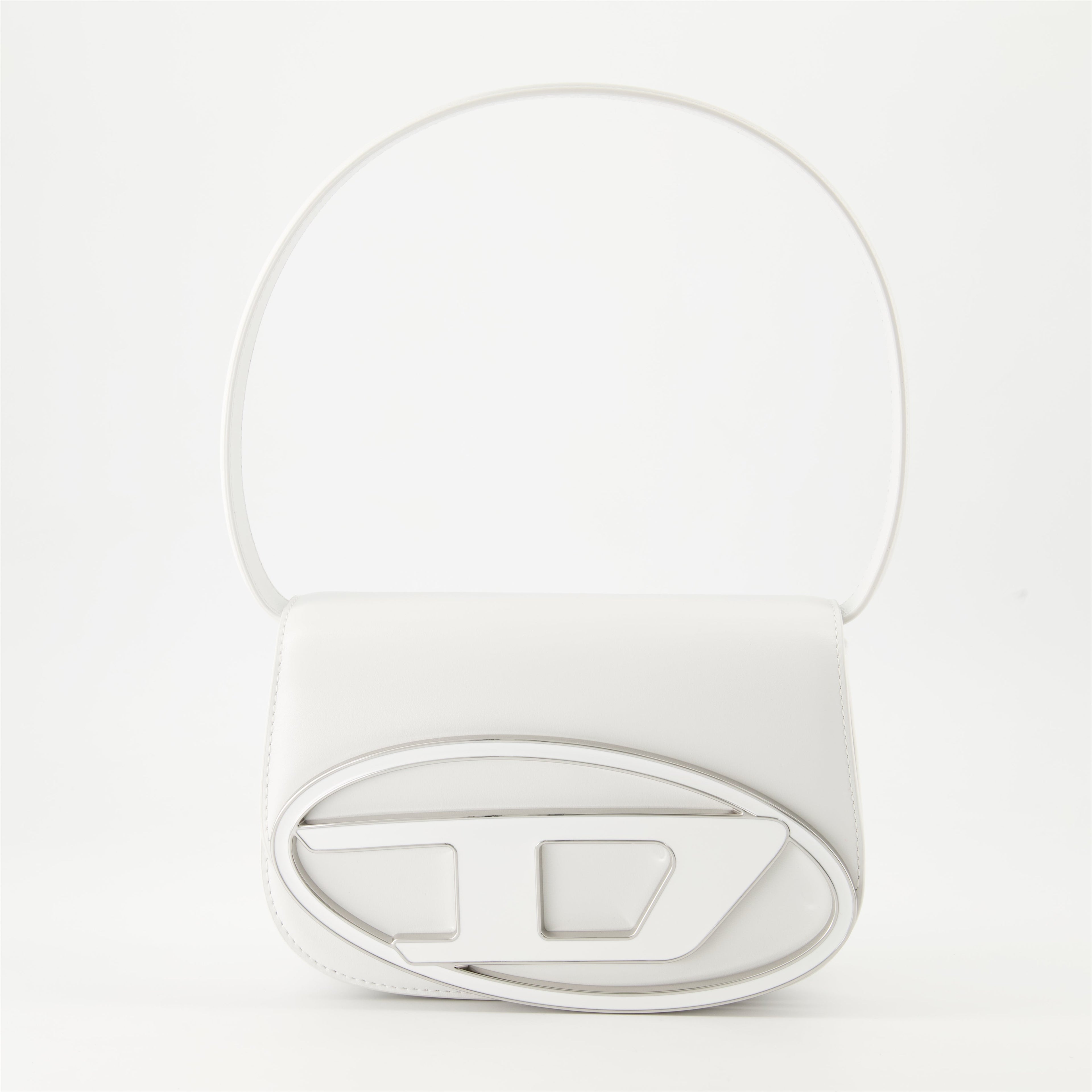 Diesel bag, white leather bag, 1DR shoulder bag, luxury accessories, Autumn-Winter 2024