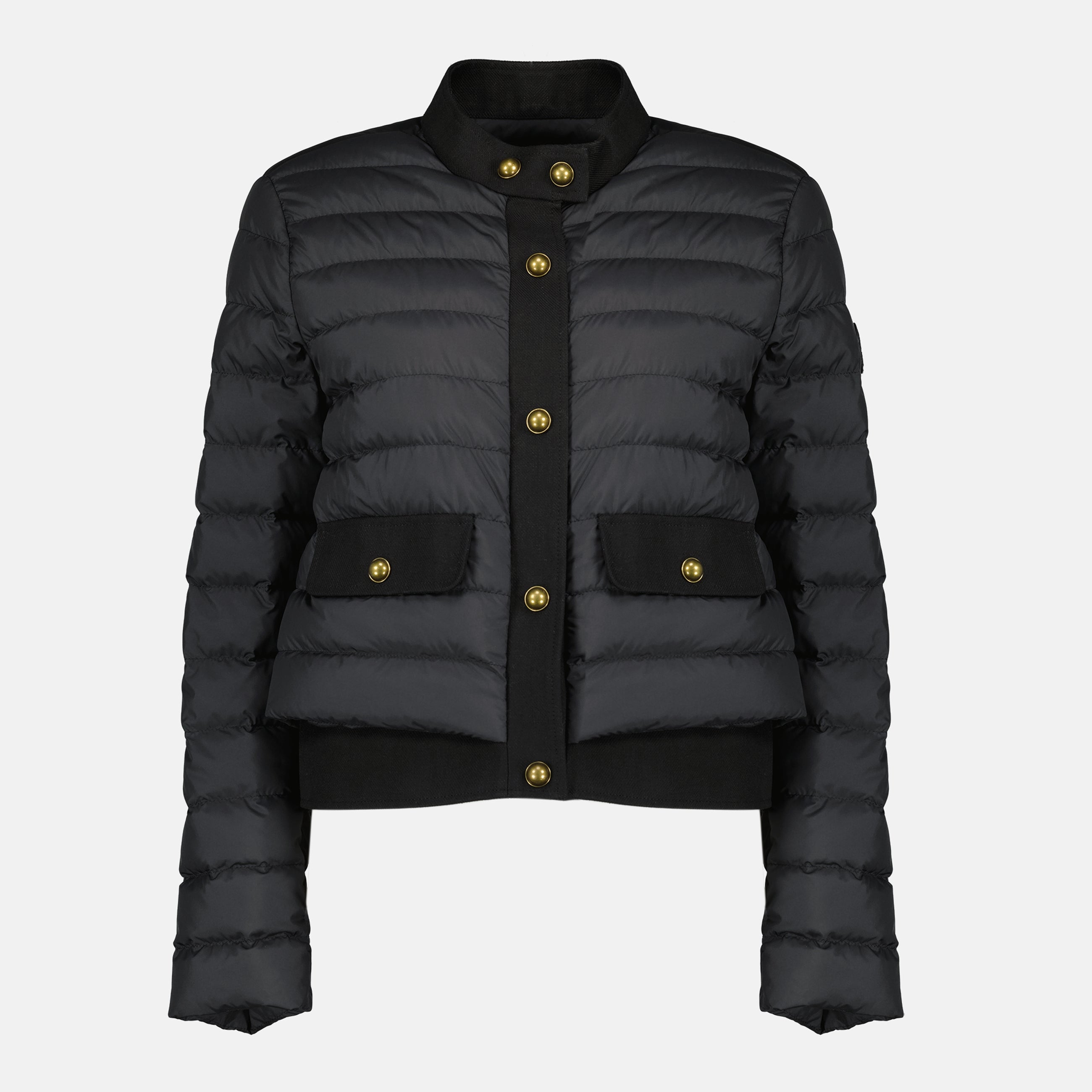Image of Short Down Jacket Juju Black by Moncler for Women - Season Spring-Summer 2026 - Front View