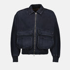 bomber jacket, denim jacket, black jacket, D-Kurz, unisex apparel