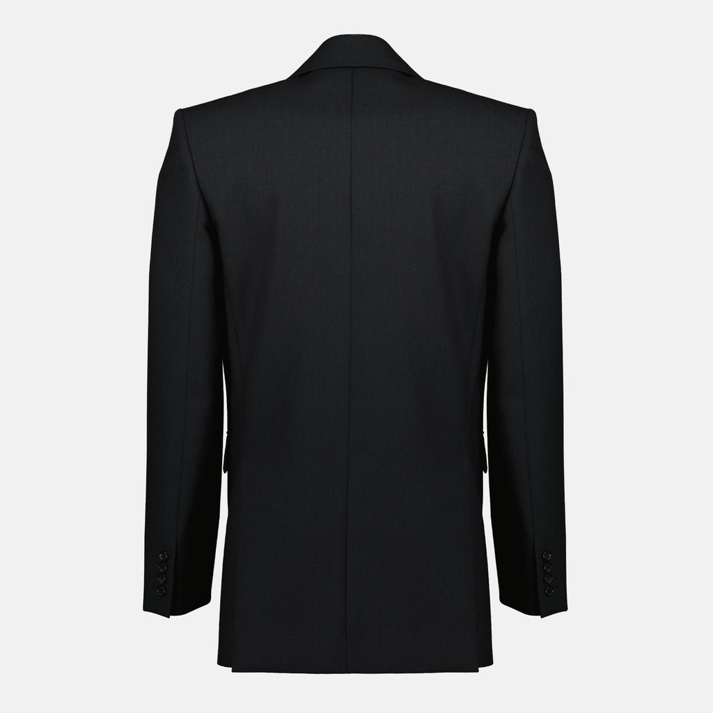 Black Wool Blazer, Saint Laurent, Autumn-Winter Collection, Men's Blazer, Tailored Fit