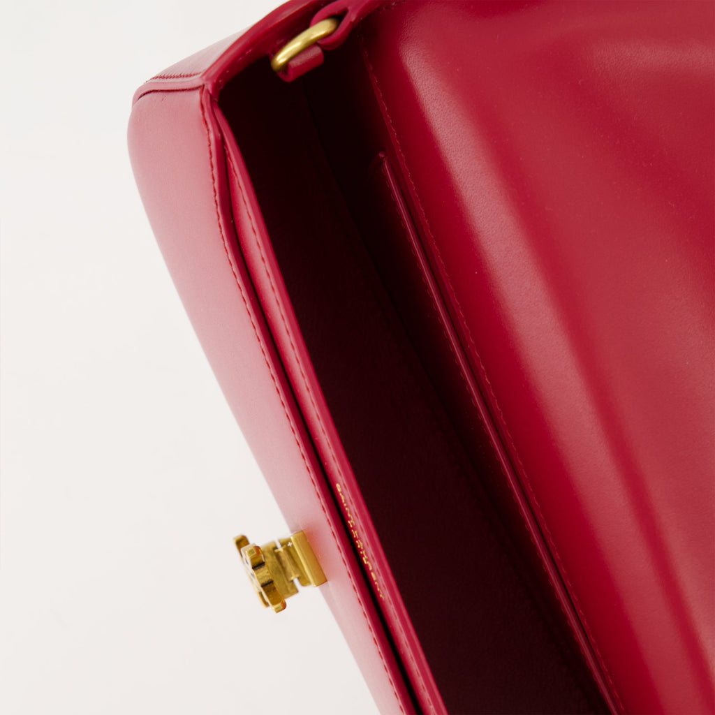 Saint Laurent bag, mini sac Voltaire, red leather handbag, luxury accessories, high-end fashion