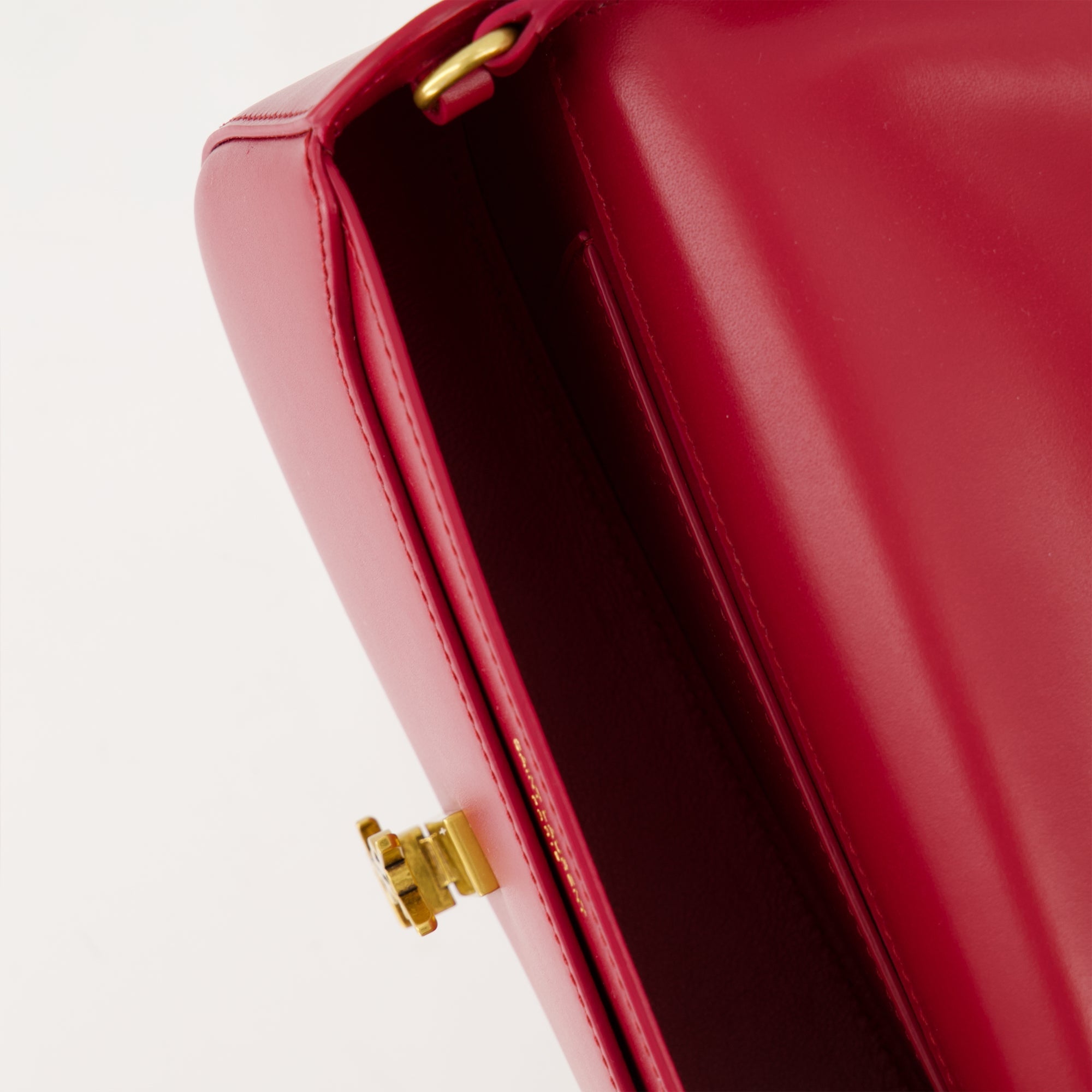 Saint Laurent bag, mini sac Voltaire, red leather handbag, luxury accessories, high-end fashion