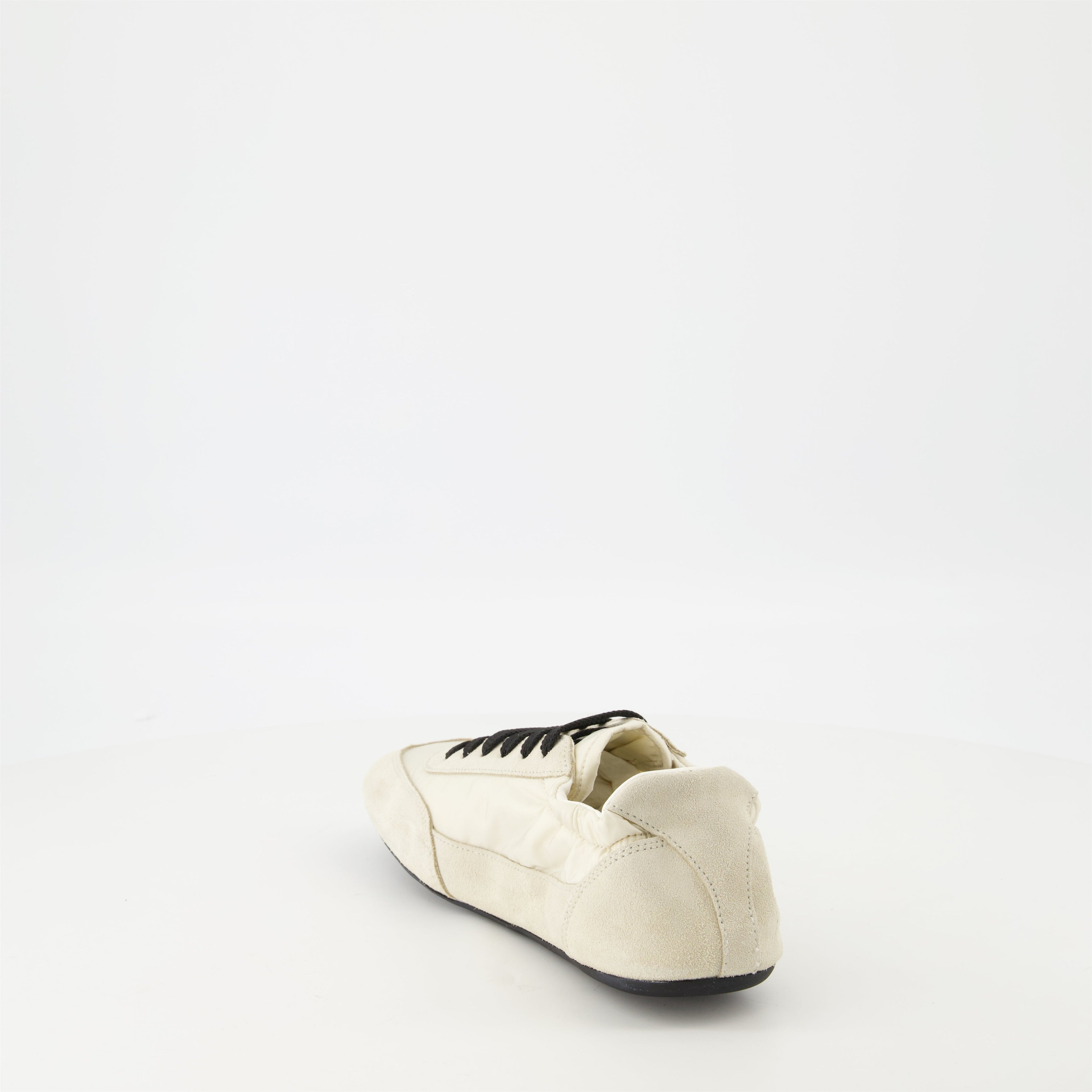 beige sneakers, Prada Collapse sneakers, Re-Nylon footwear, sustainable luxury sneakers, women's casual sneakers