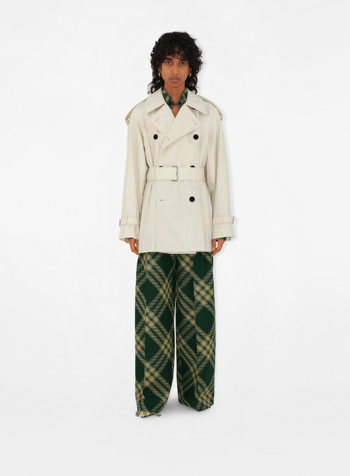 Burberry trench coat, cream short trench, luxury outerwear, designer trench, elegant coat