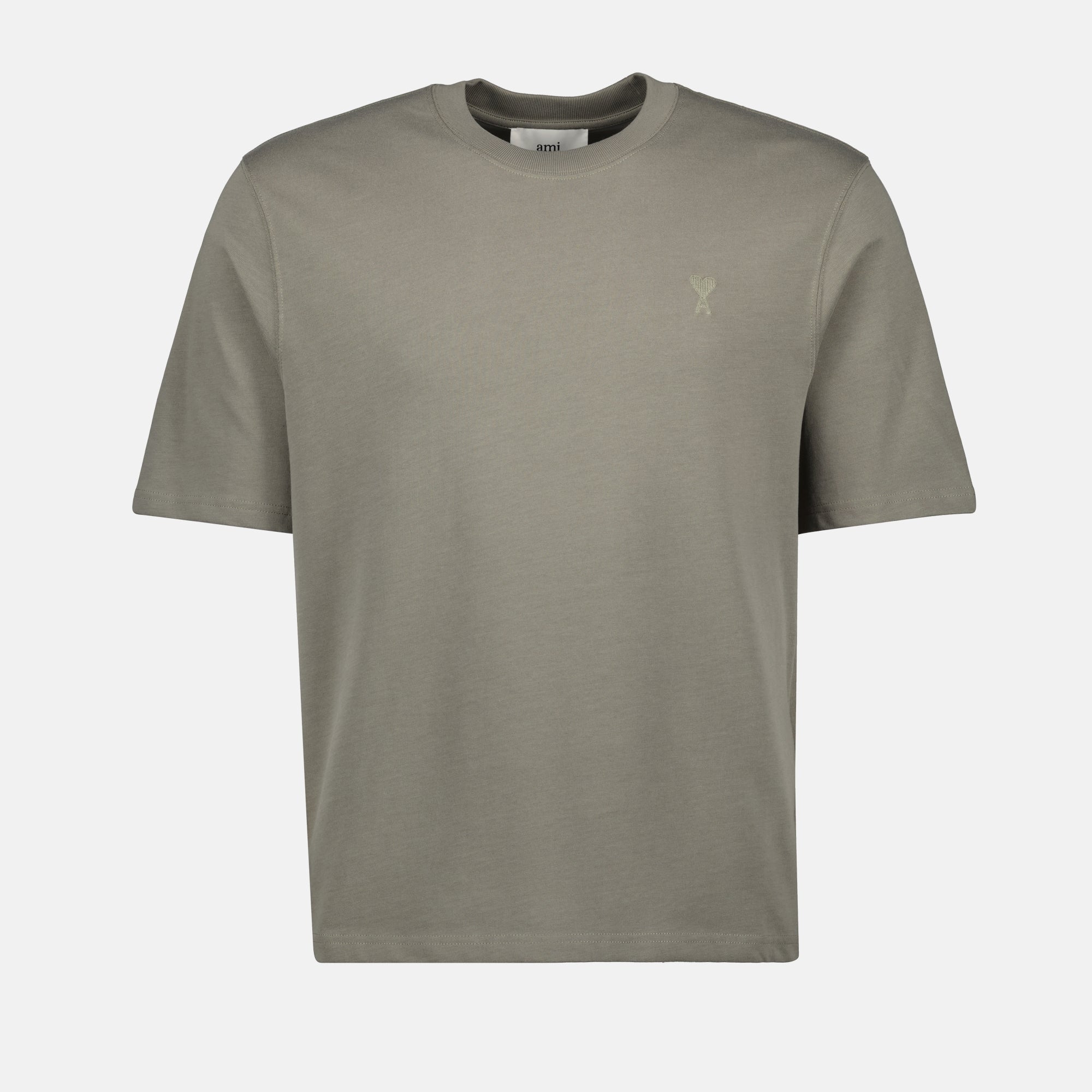 Camiseta Kaki con Logo de Corazón