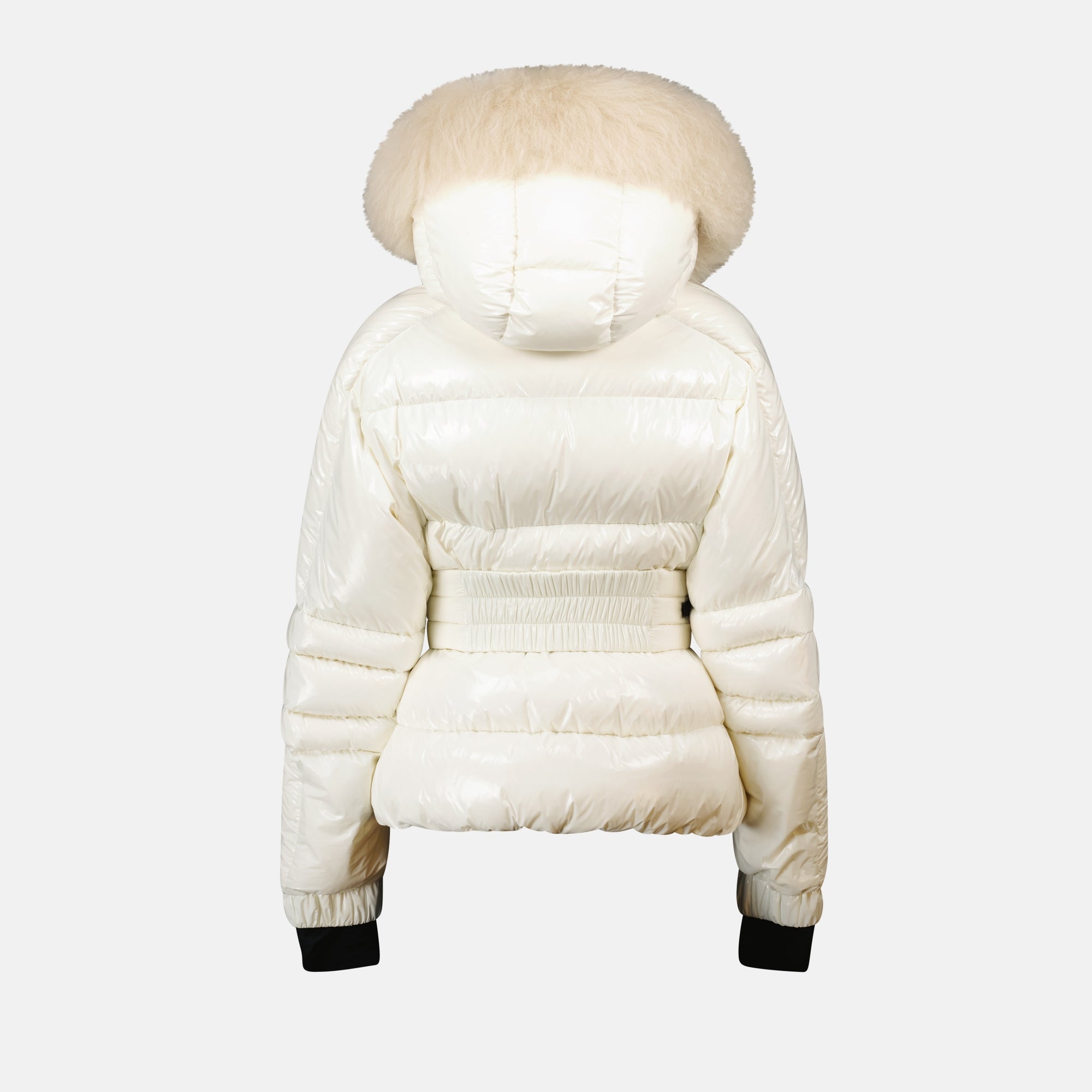 Imagen de una chaqueta acolchada blanca de Moncler Grenoble para mujeres - Temporada Otoño-Invierno 2024 - Vista trasera