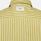 Ami de Coeur, green striped shirt, organic cotton, spring summer collection, unisex fashion
