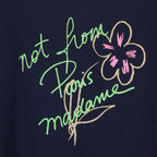 t-shirt, blue navy t-shirt, cotton jersey t-shirt, embroidered logo, casual wear