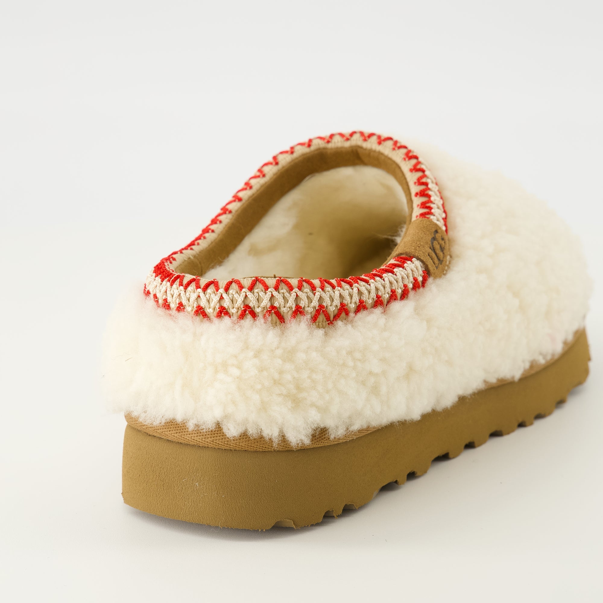 Ugg Mules, Curly Sheepskin Shoes, Autumn Winter Footwear, Comfortable Slip-On Mules, UGGplush Footbed