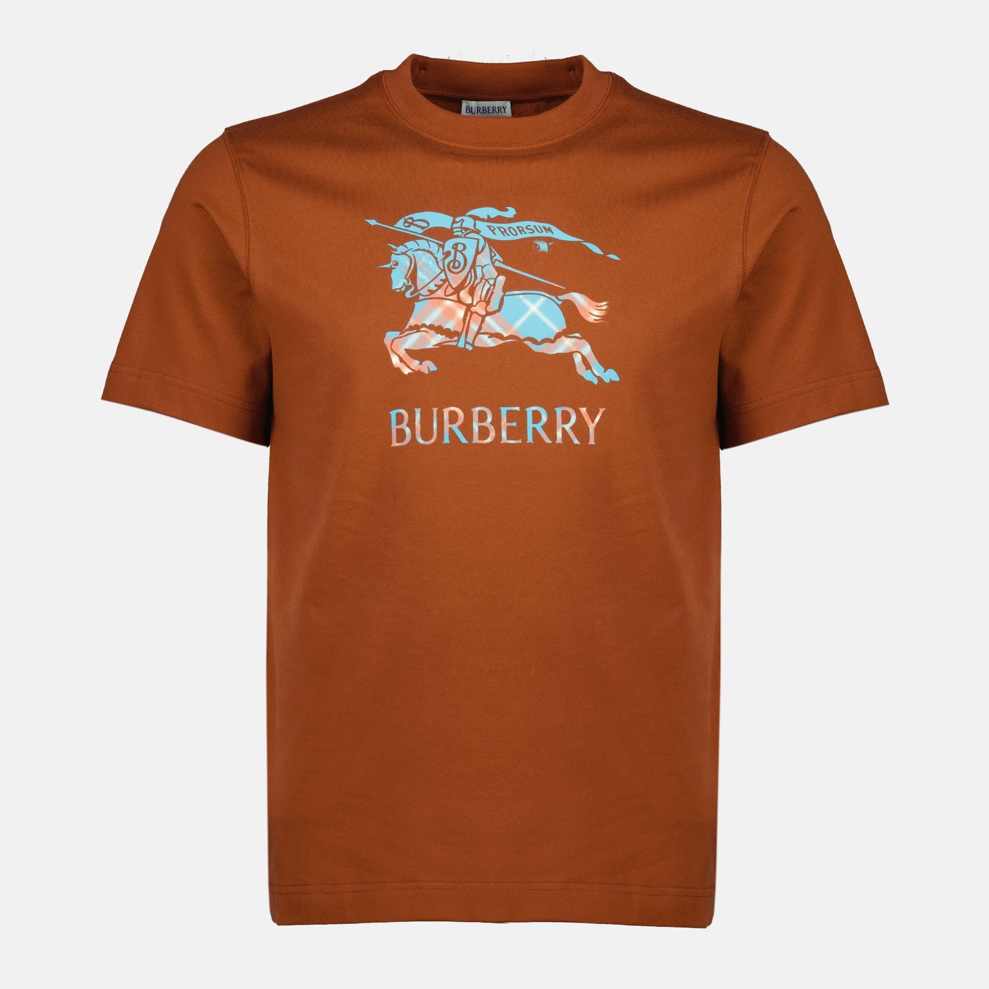 Image du T-shirt EKD Brown de Burberry pour hommes - Saison Printemps-Été 2026 - Vue de face