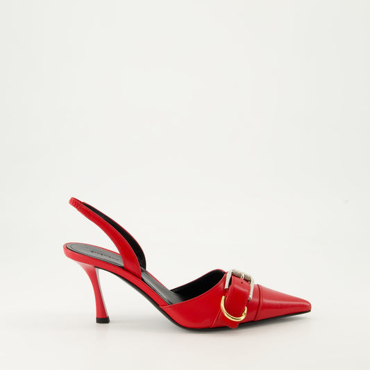 red leather pumps, Givenchy footwear, stylish heels, luxury accessories, fall-winter collection