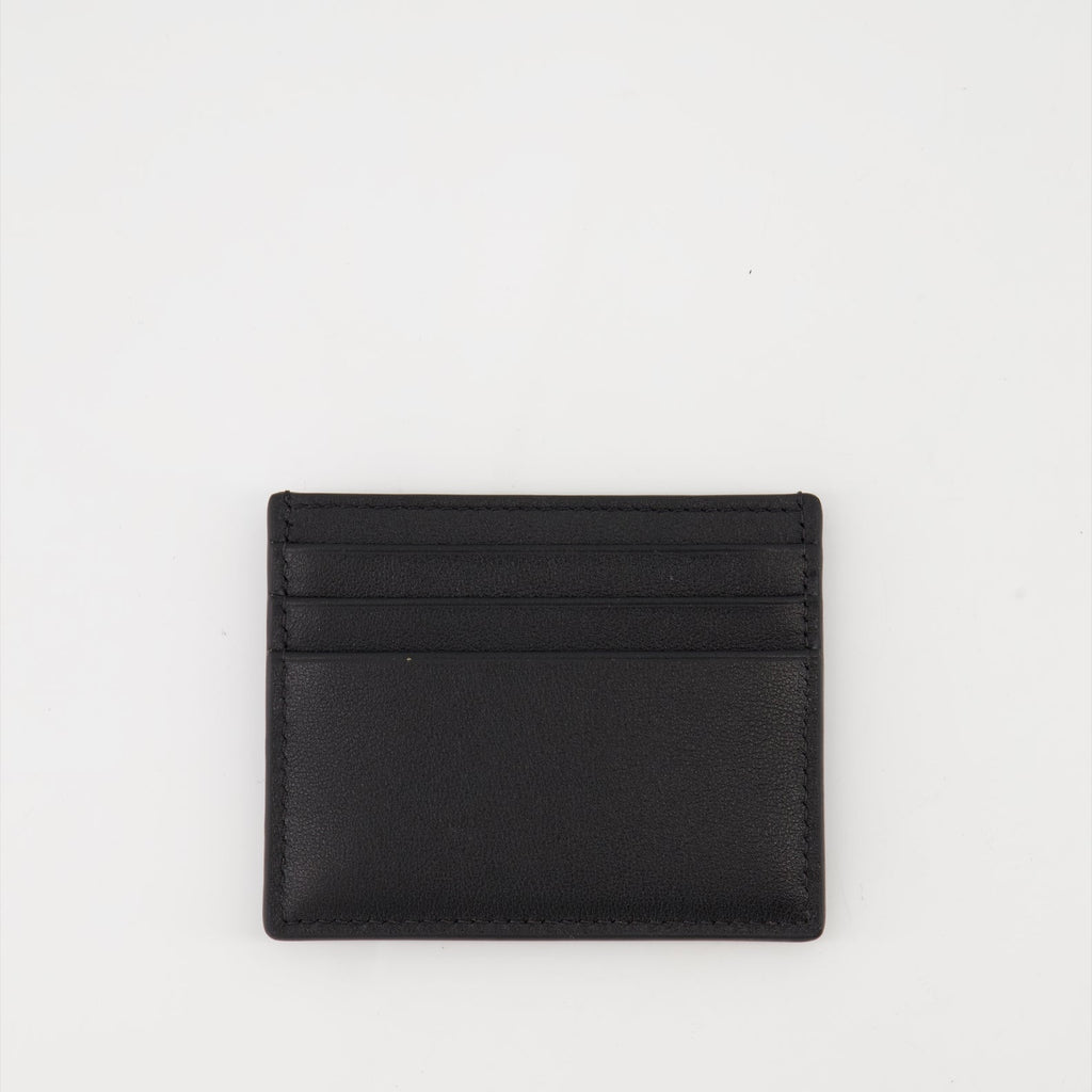 Valentino Garavani, VLogo card holder, luxury leather accessories, black card holder, designer card holder