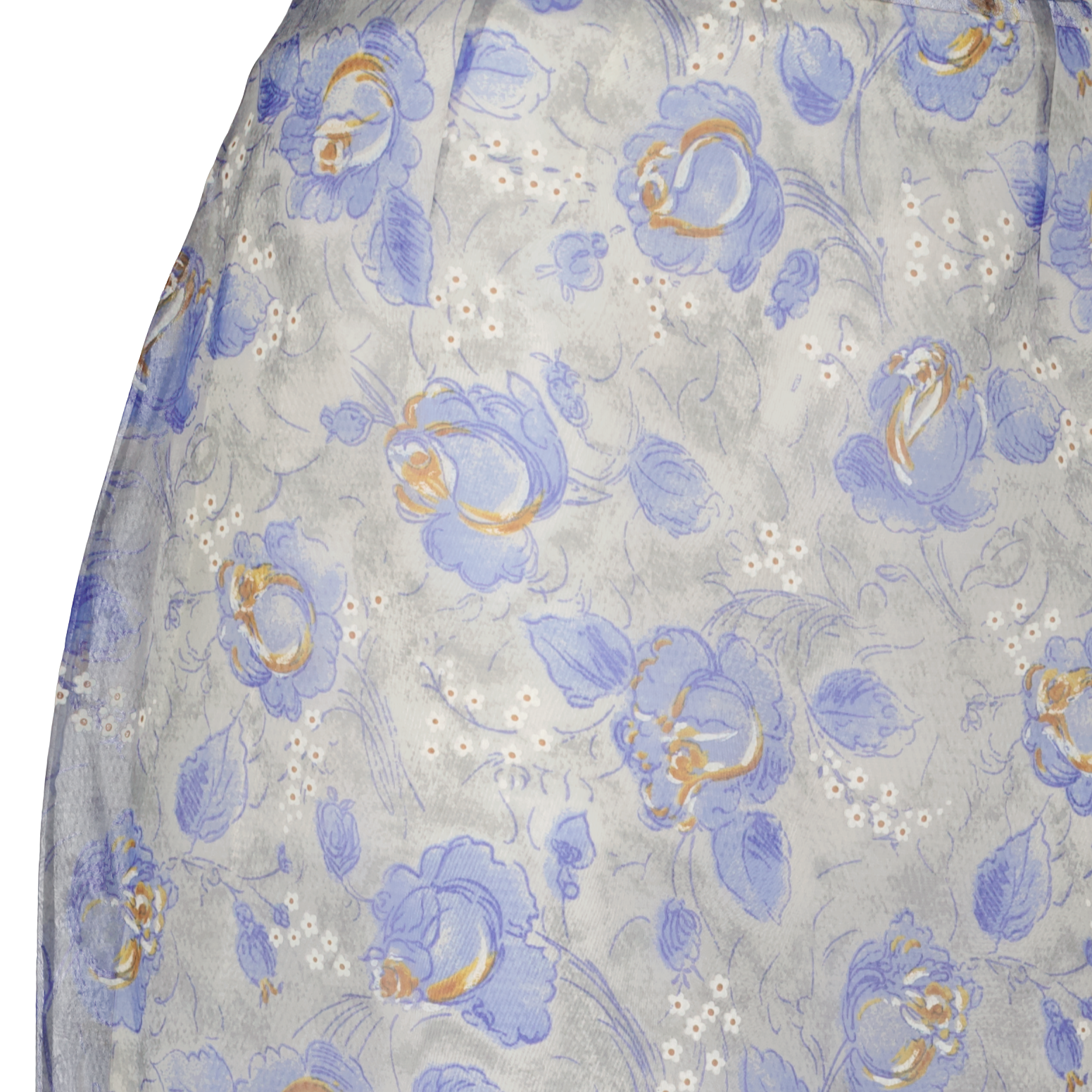 Prada, Peony Print Skirt, Midi Skirt, Recycled Nylon Skirt, Luxury Fashion