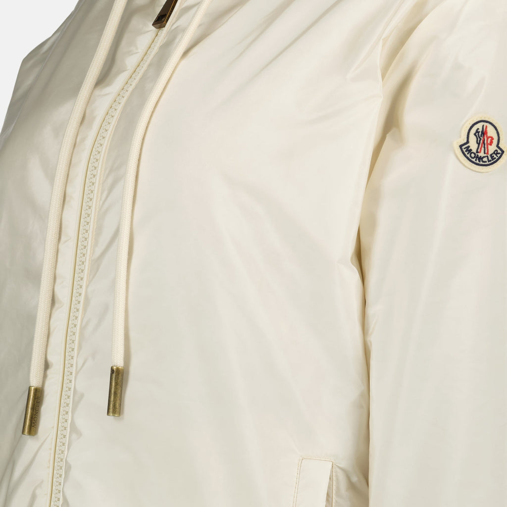 Moncler sweatshirt, teddy zip sweatshirt, reversible jacket, Autumn-Winter collection, beige sweatshirt