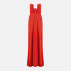 Image of Orange Arqué Strapless Dress by Christopher Esber for Women - Season Spring-Summer 2026 - Front View