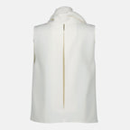 Image of Top Loe Blanc de Khaite - by Khaite for Women - Season Spring-Summer 2026 - Back View