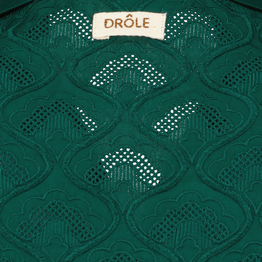 embroidered shirt, Drôle De Monsieur, cotton shirt, men's fashion, tapestry design