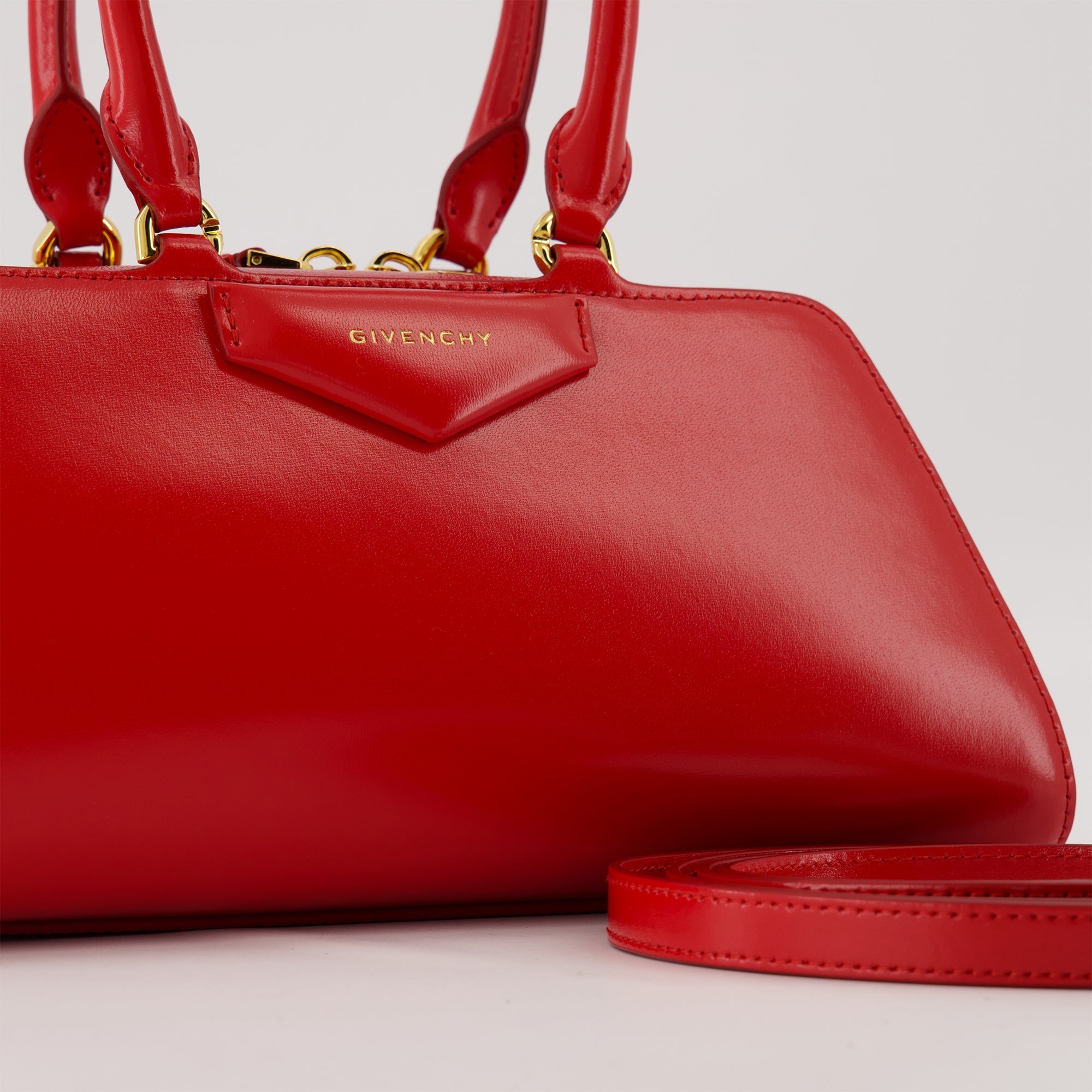 Givenchy bag, Antigona Cube, red leather bag, luxury handbag, fashion accessories