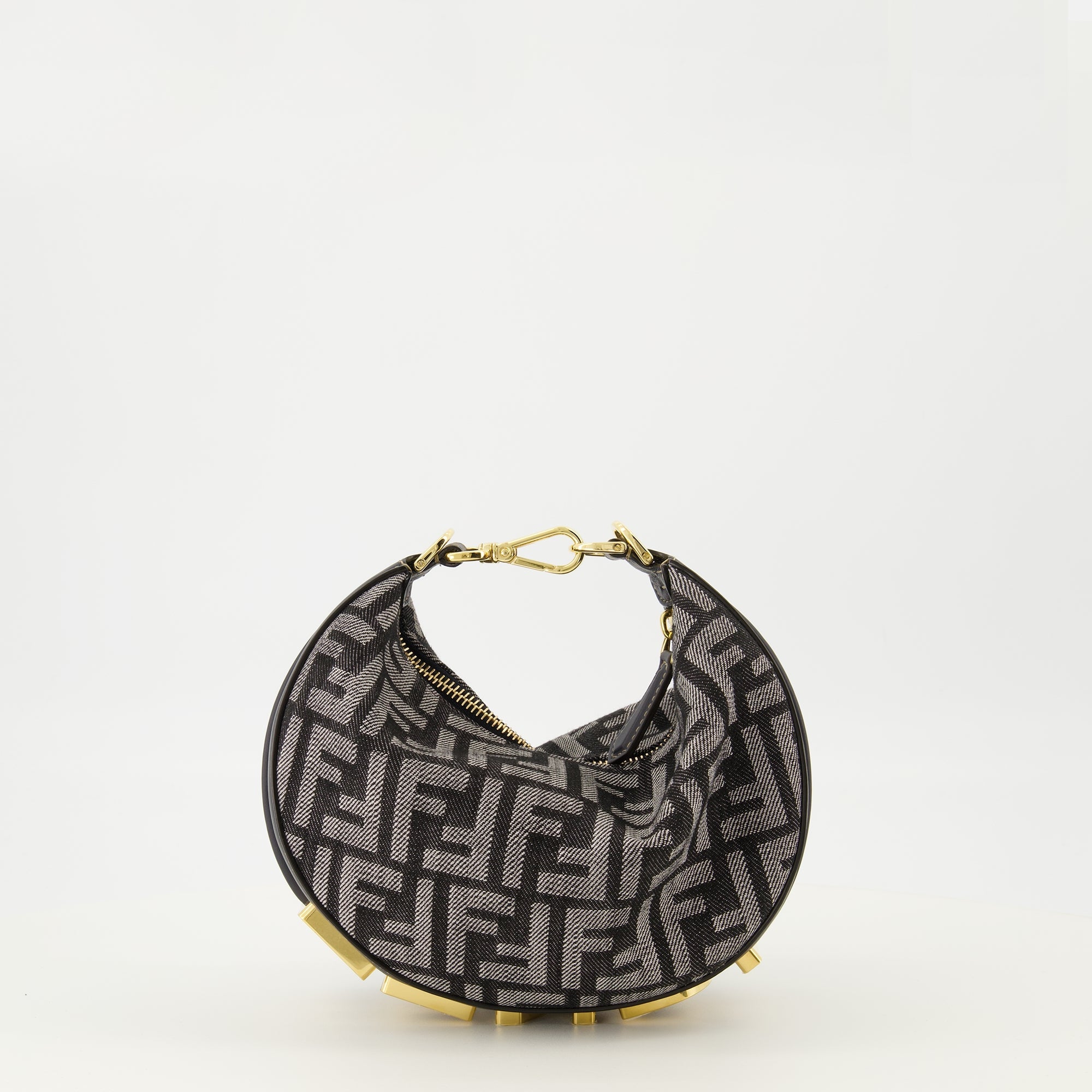 Fendi, Denim Mini Sac, Fashion Accessories, Designer Handbag, Stylish Purse