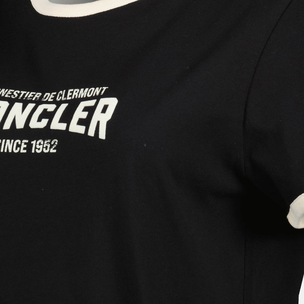 Image of Printed Logo T-Shirt by Moncler for Women - Season Spring-Summer 2026 - Detail View 2