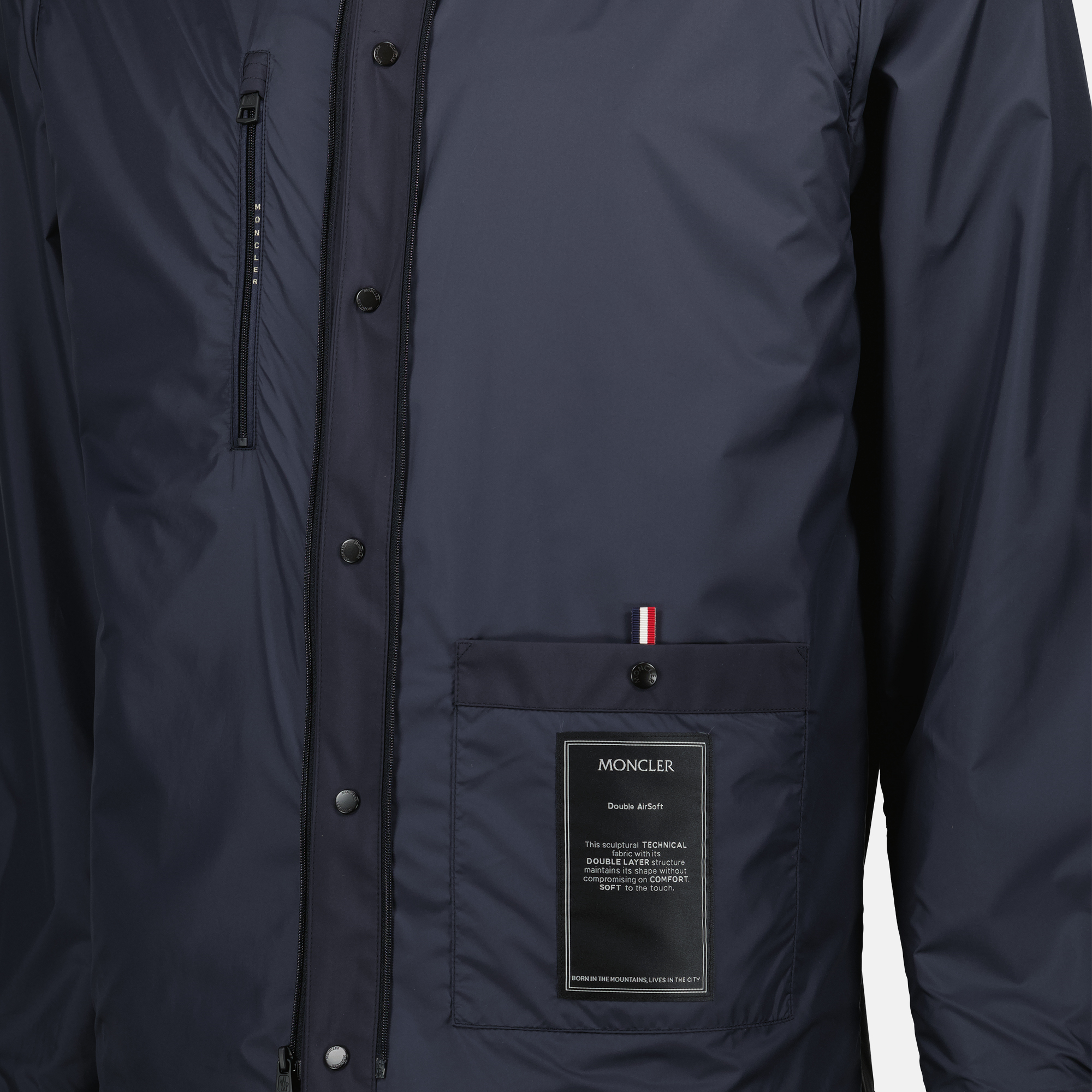 Bild des mehrlagigen Windbreakers Charve Blue von Moncler für Herren - Saison Frühjahr-Sommer 2025 - Detailansicht 12