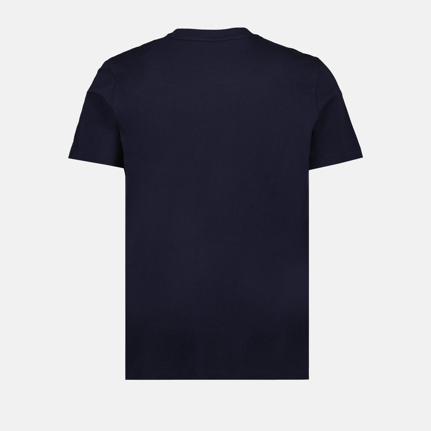 Moncler T-shirt, navy logo tee, cotton t-shirt, men's designer tops, Fall-Winter 2024 fashion