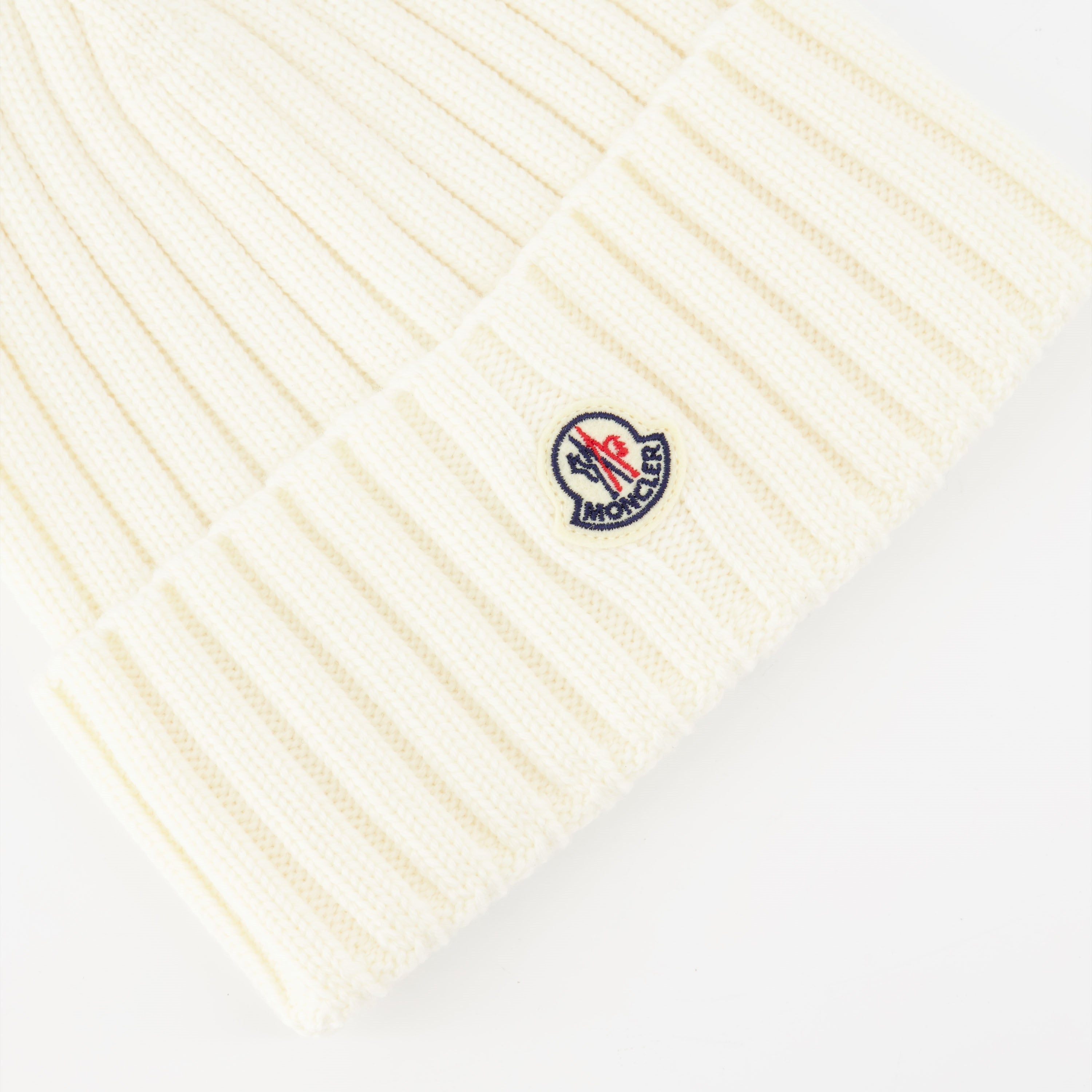 Moncler, wool beanie, Autumn-Winter 2024, luxury accessories, logo beanie