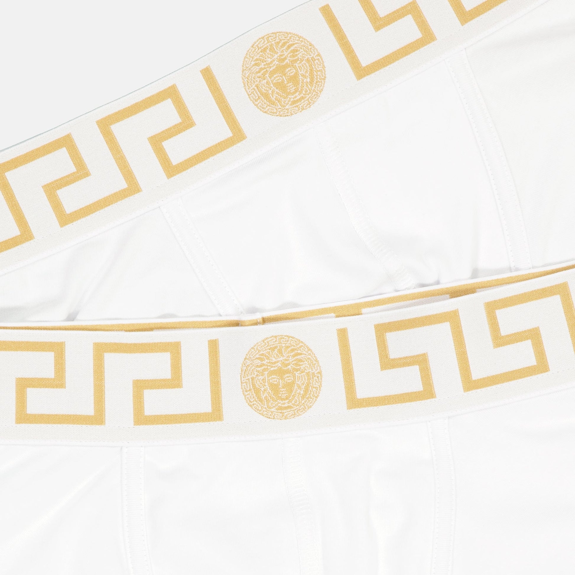 Versace underwear, luxury boxer briefs, white Medusa boxers, men's designer boxers, comfortable cotton boxers