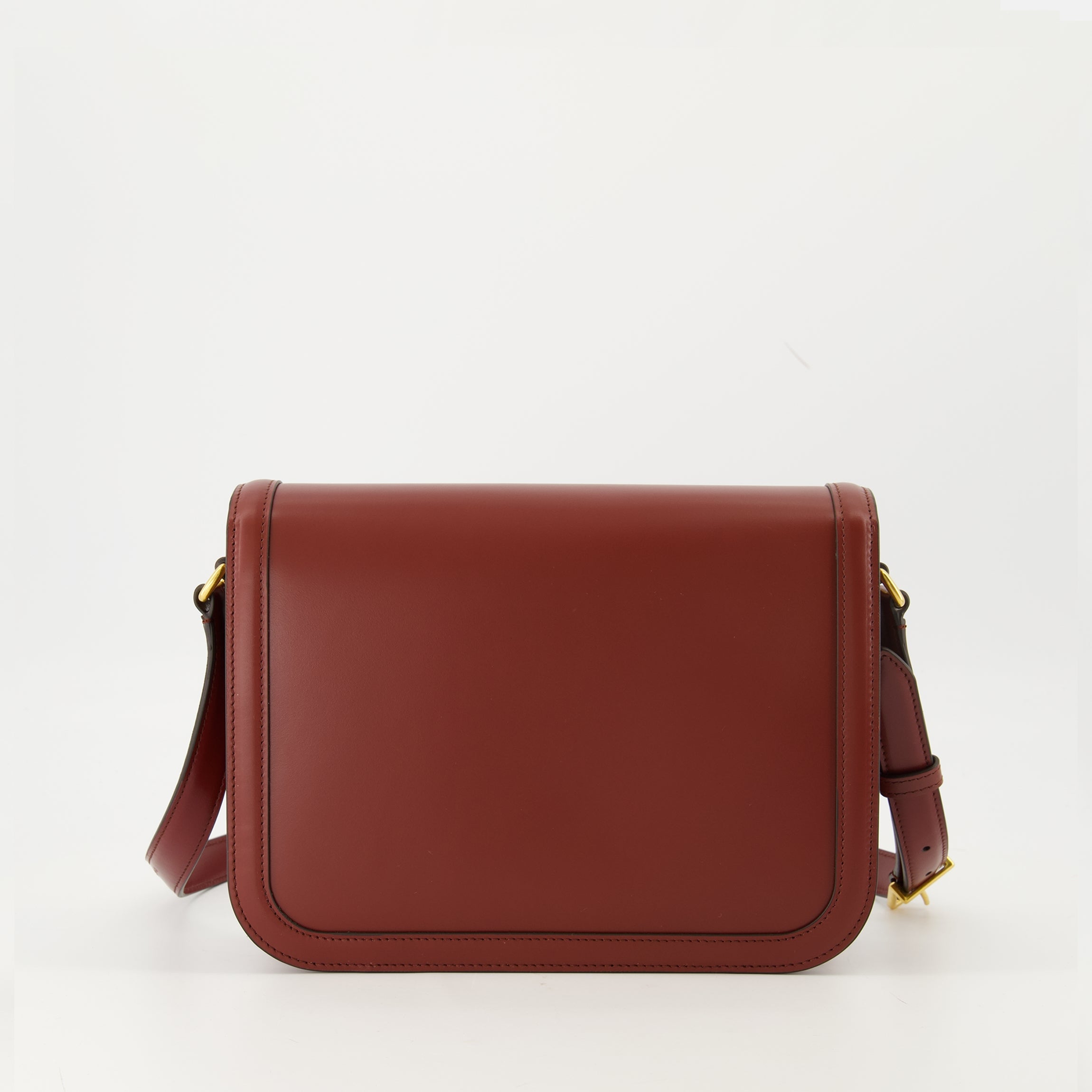 バレンティノ・ガラヴァーニのボルドー革製バッグの画像 - レディース - 2025年秋冬シーズン - 後ろのビュー