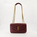 Loulou bag, Saint Laurent accessory, bordeaux handbag, luxury bags, designer handbags