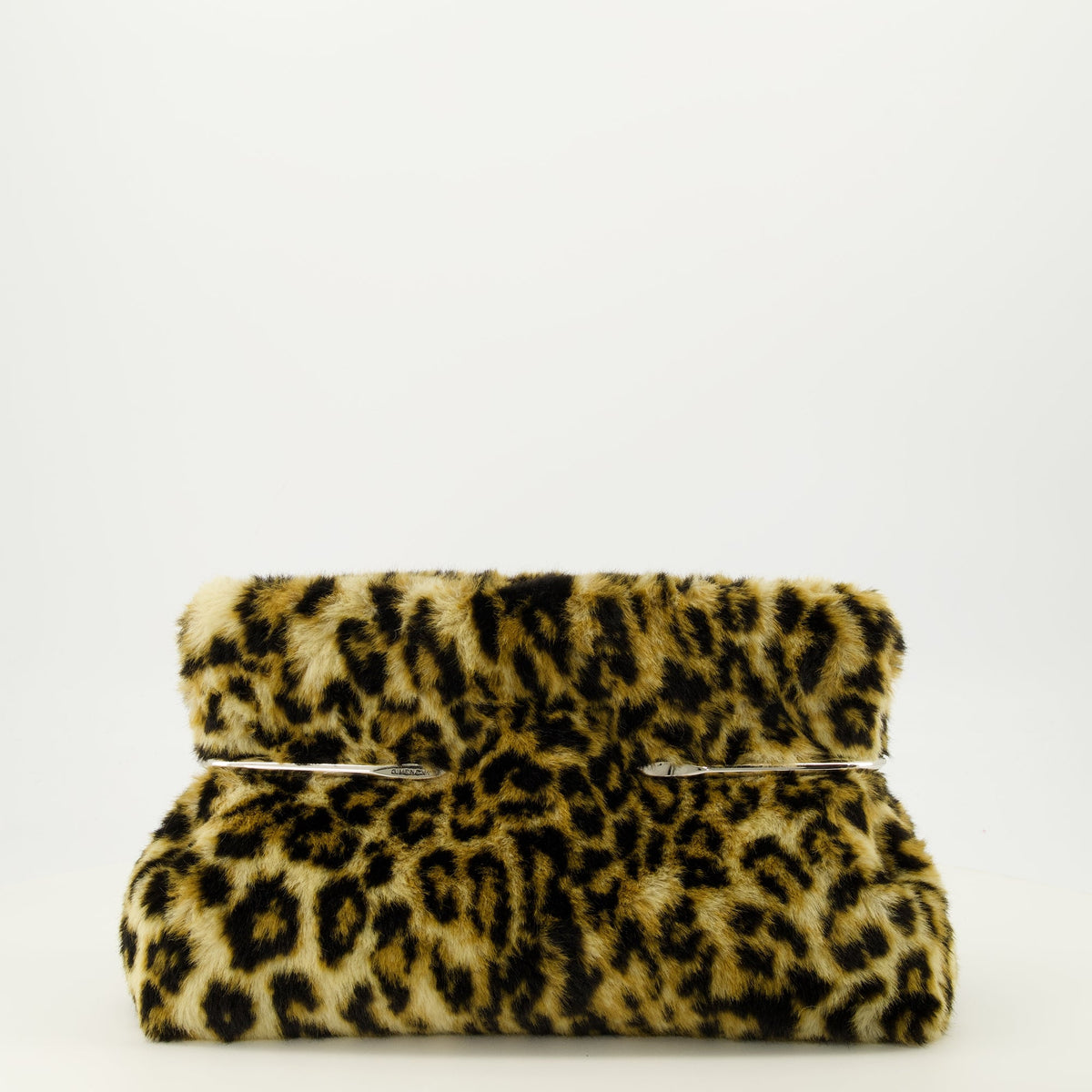 Pinch Soft Sherling Leopard Pouch