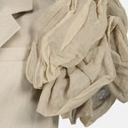 Image of Beige Linen Vest with Ruffles by Max Mara for Women - Season Spring-Summer 2026 - Detail View 2