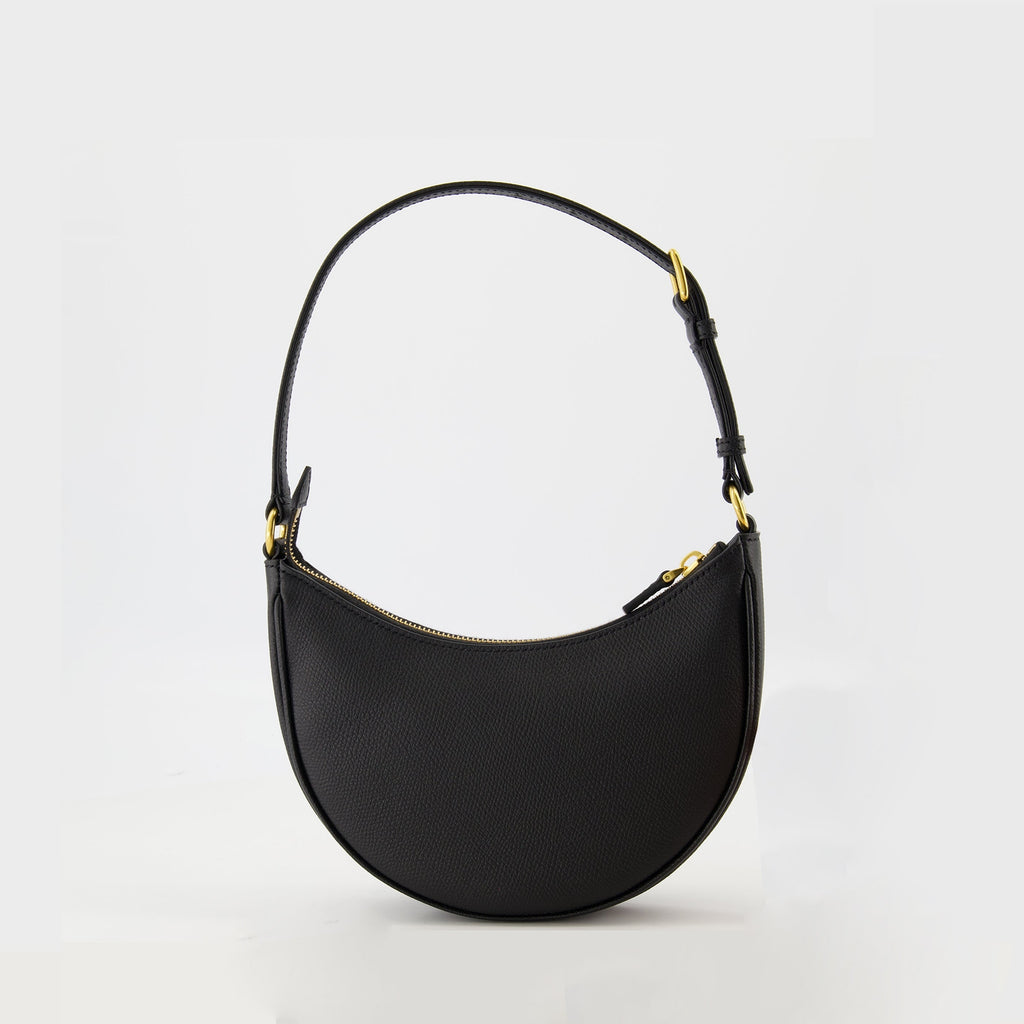Valentino Garavani Mini Hobo Bag, grained calf leather bag, adjustable shoulder strap, VLogo Signature, modern handbag
