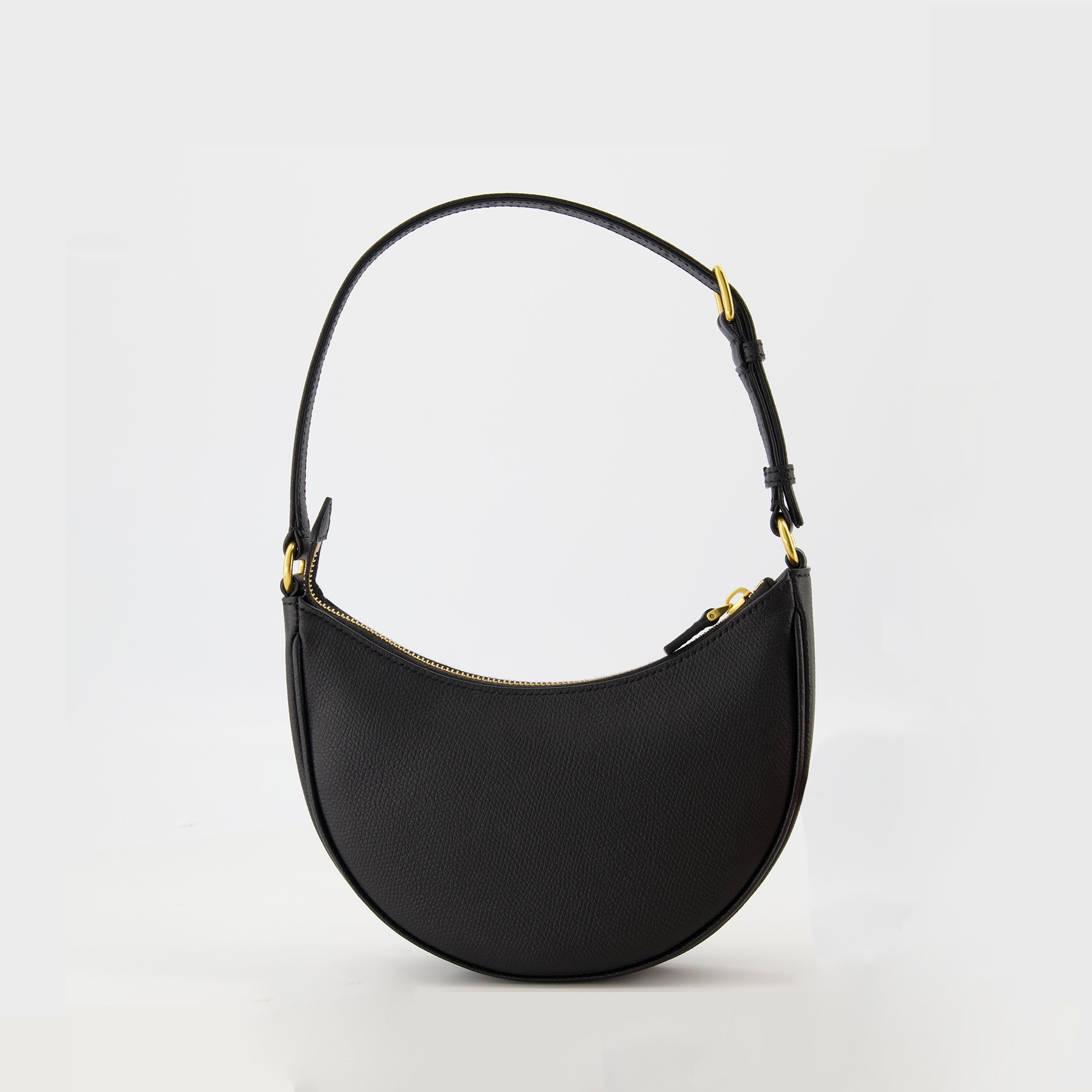 Valentino Garavani Mini Hobo Bag, grained calf leather bag, adjustable shoulder strap, VLogo Signature, modern handbag