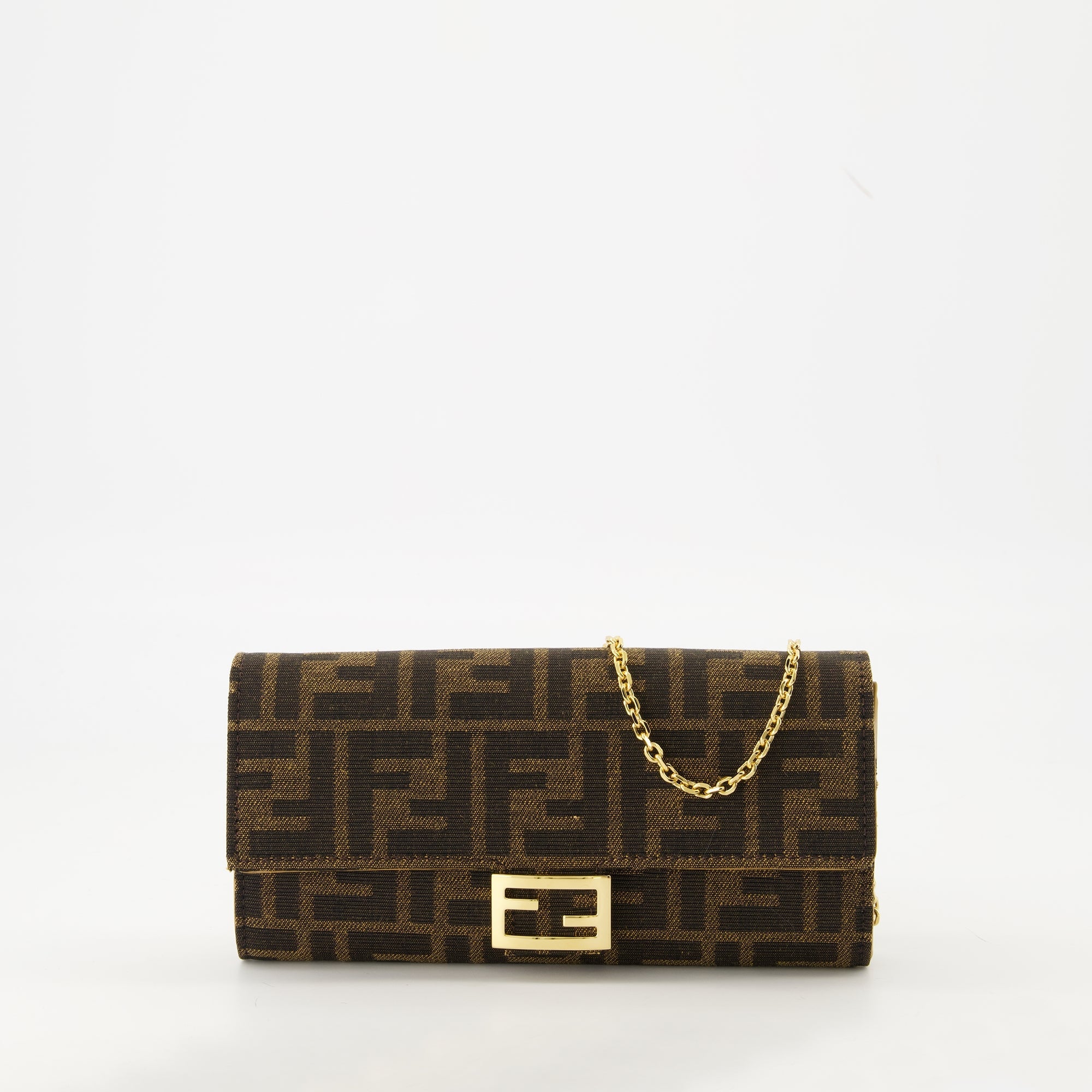Image of BaguetteChain FF Bag by Fendi for Women - Season Autumn-Winter 2025 - Front View