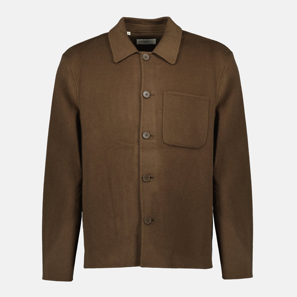 hamilton brown jacket officine generale men 15618305491324