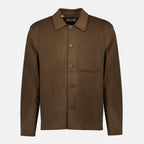 Image of Hamilton Brown Jacket by Officine Générale for Men - Season Autumn-Winter 2025 - Front View