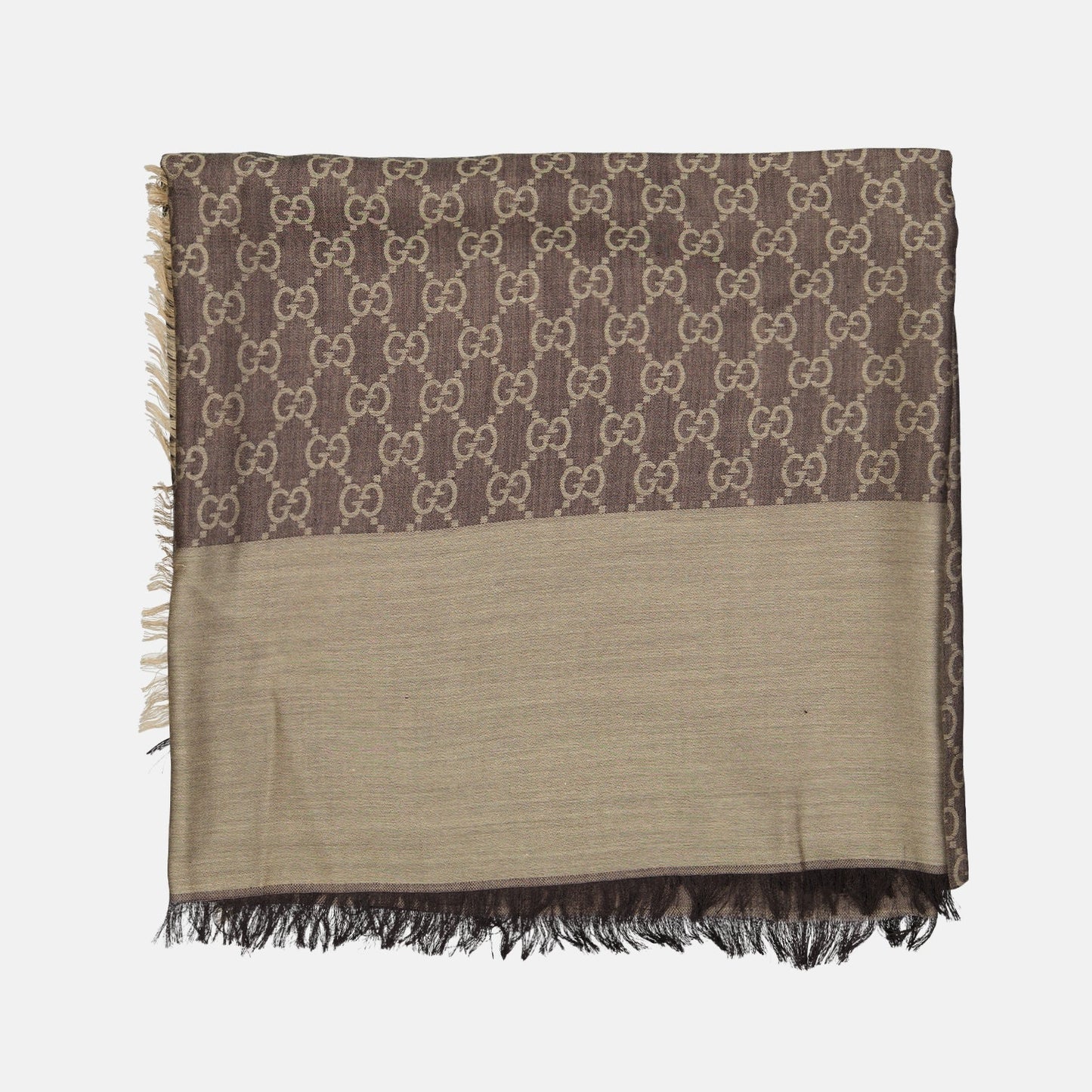 GG Jacquard Shawl, Gucci accessories, Luxury shawl, Wool and silk blend shawl, Monogrammed shawl