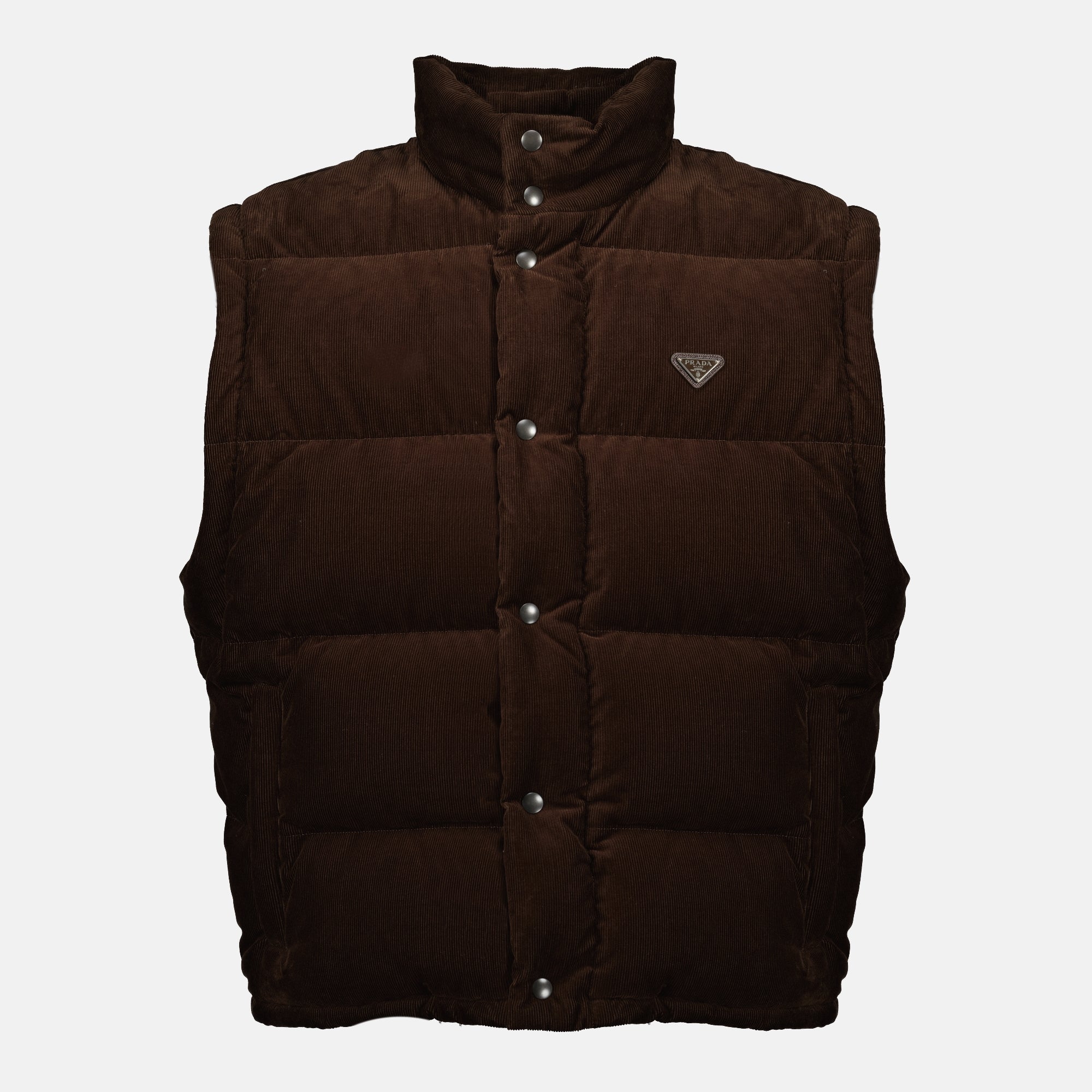 ブラウンコーデュロイパファージャケット - Prada | WE IN STYLE
