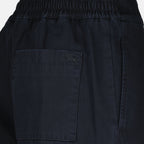 Image of Black Gabardine Trousers by Burberry for Men - Season Autumn-Winter 2025 - Detail View 1