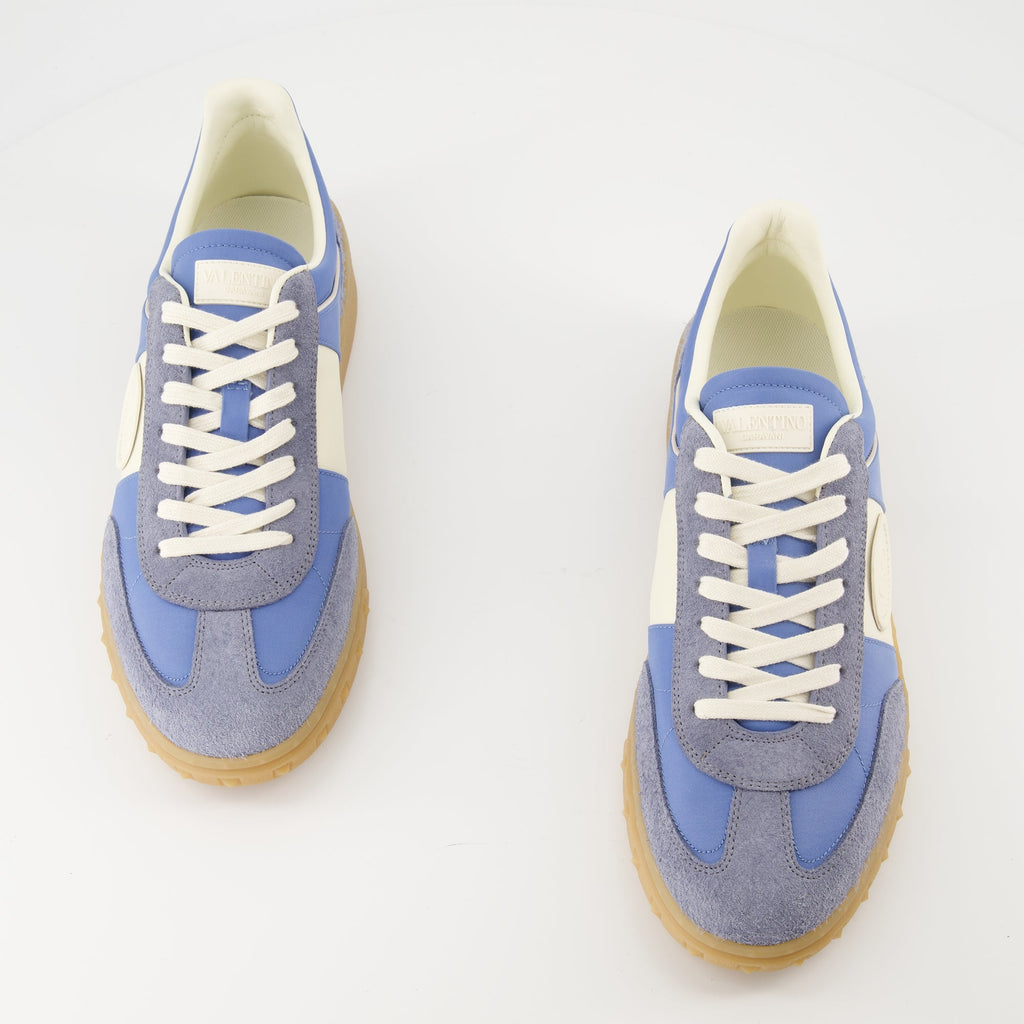 Valentino Garavani sneakers, UpVillage blue sneakers, premium leather footwear, comfortable lace-up shoes, stylish everyday sneakers
