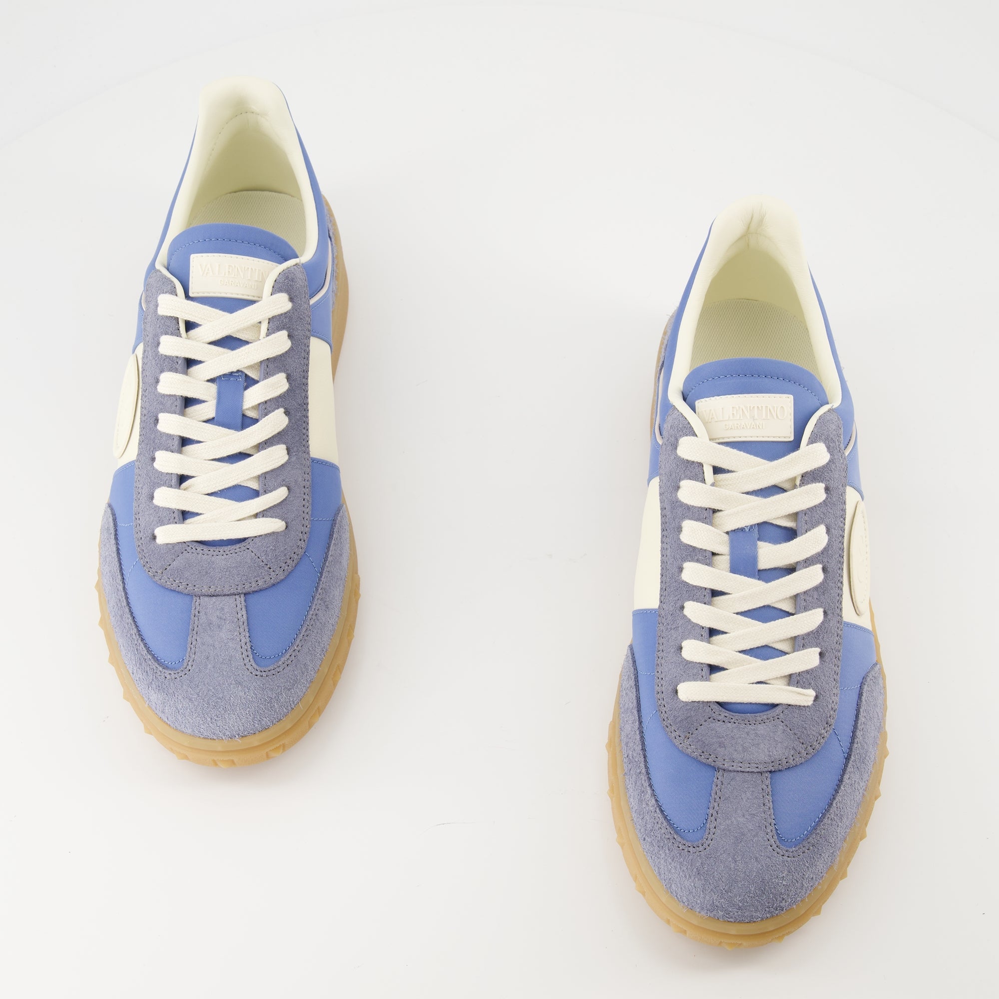 Valentino Garavani sneakers, UpVillage blue sneakers, premium leather footwear, comfortable lace-up shoes, stylish everyday sneakers
