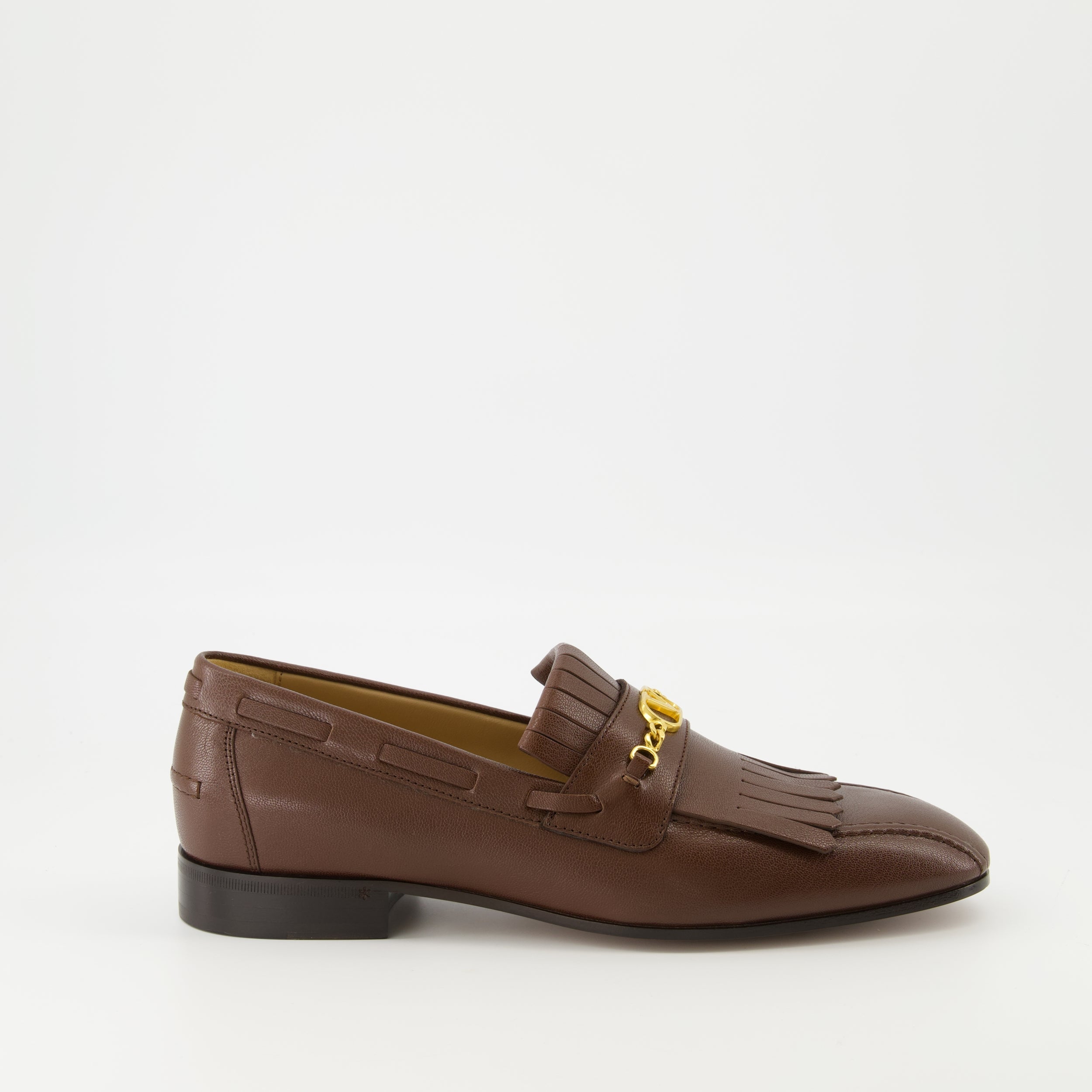 moccasins, Valentino Garavani, fringe design, leather footwear, Spring-Summer collection