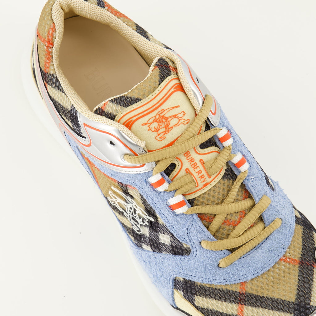 Burberry sneakers, Matrix Sport Sneakers, luxury sneakers, check pattern sneakers, men's footwear