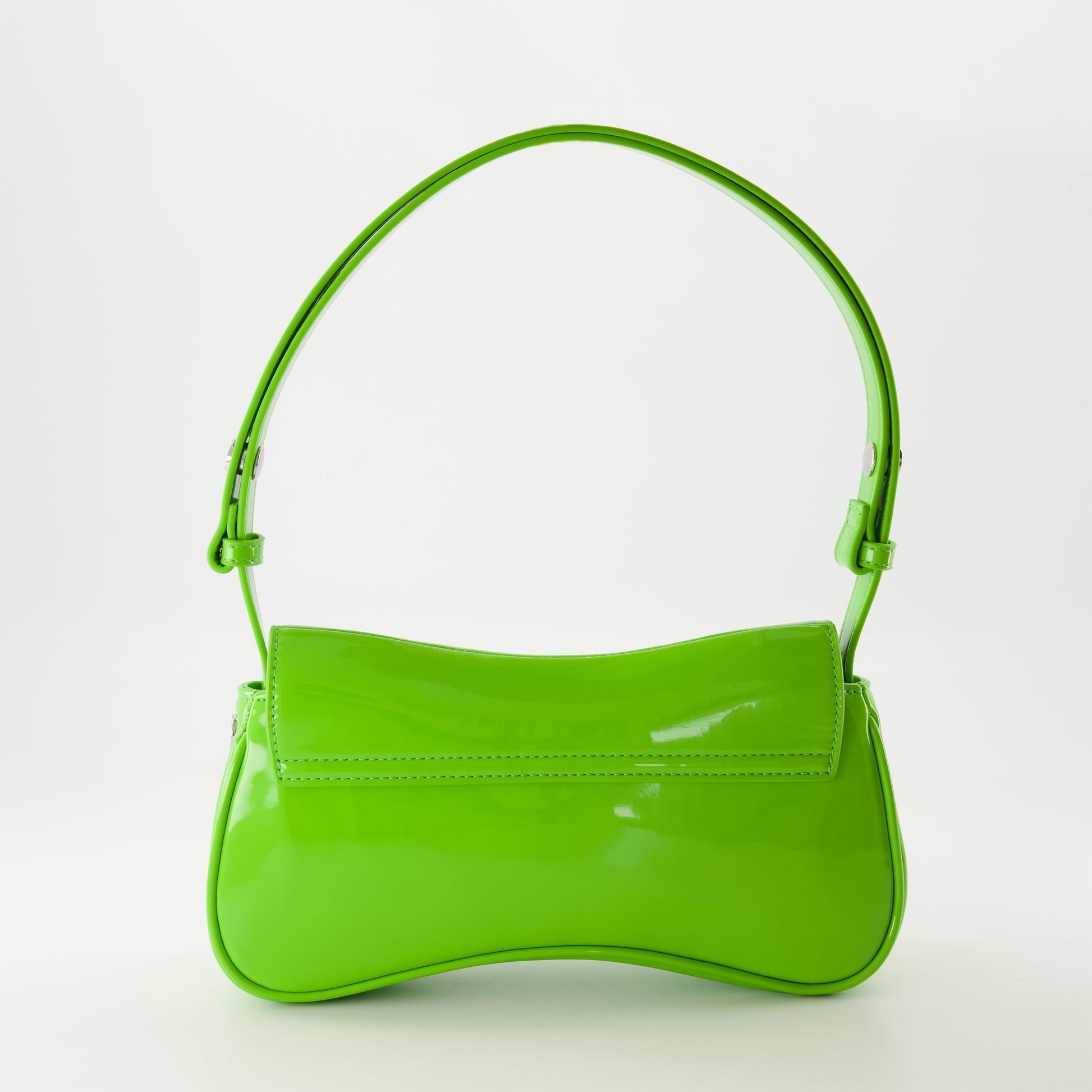 clutch bag, Diesel accessories, high-shine polyurethane, dark green clutch, modern design