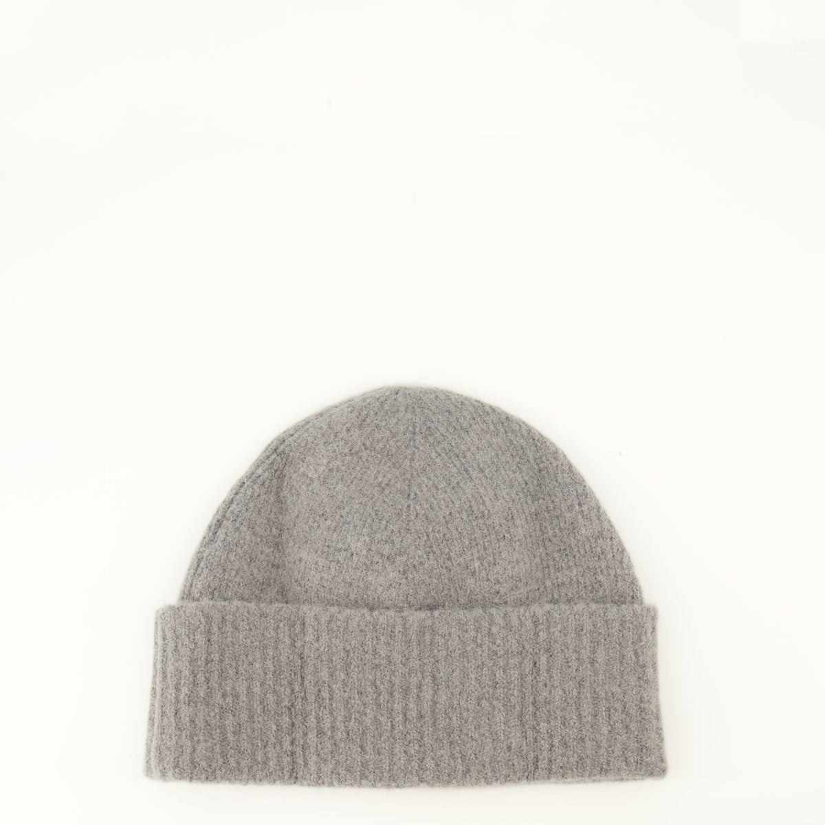 Bonnet en maille d’alpaga gris