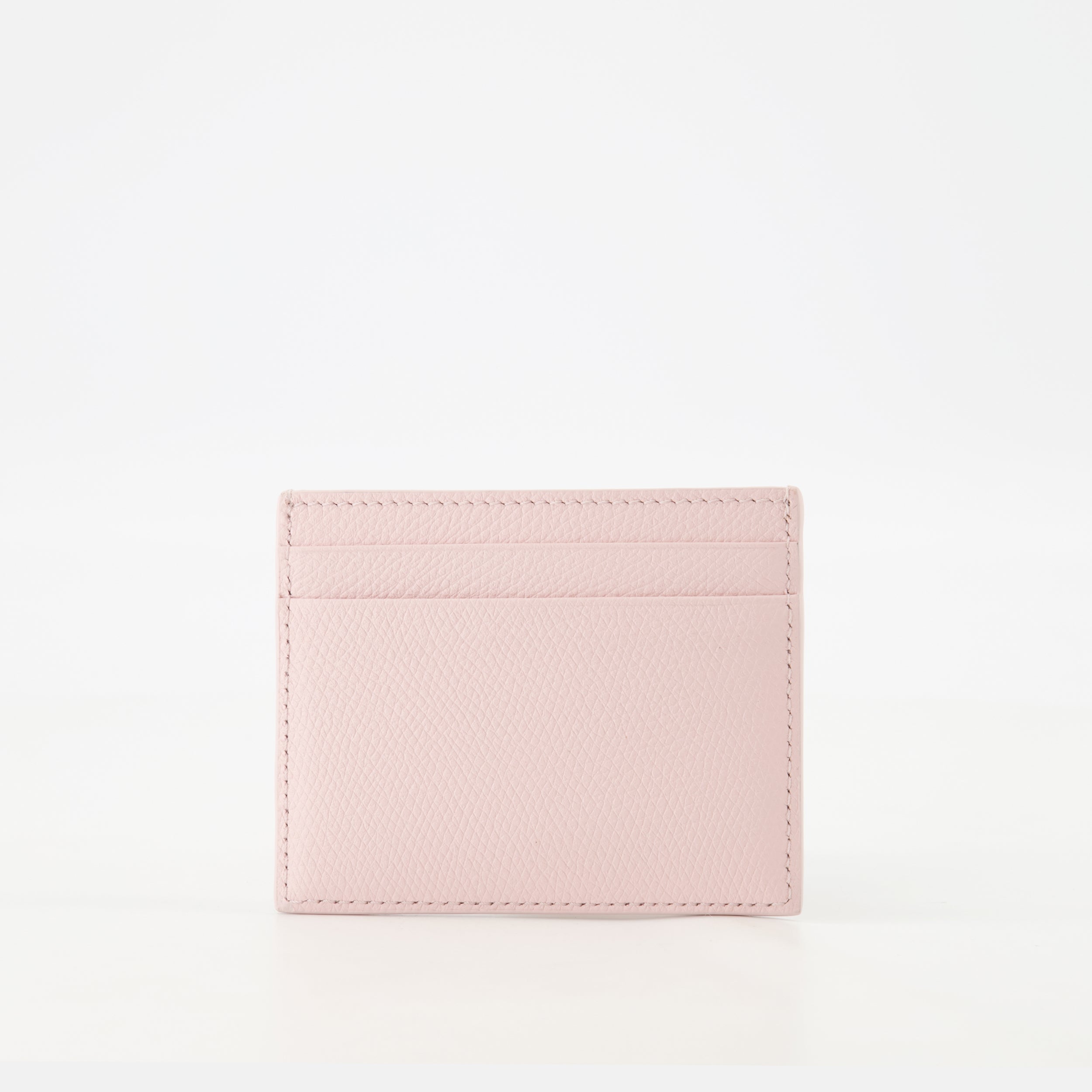 card holder, Valentino Garavani, grained leather, VLogo accessory, light pink card wallet