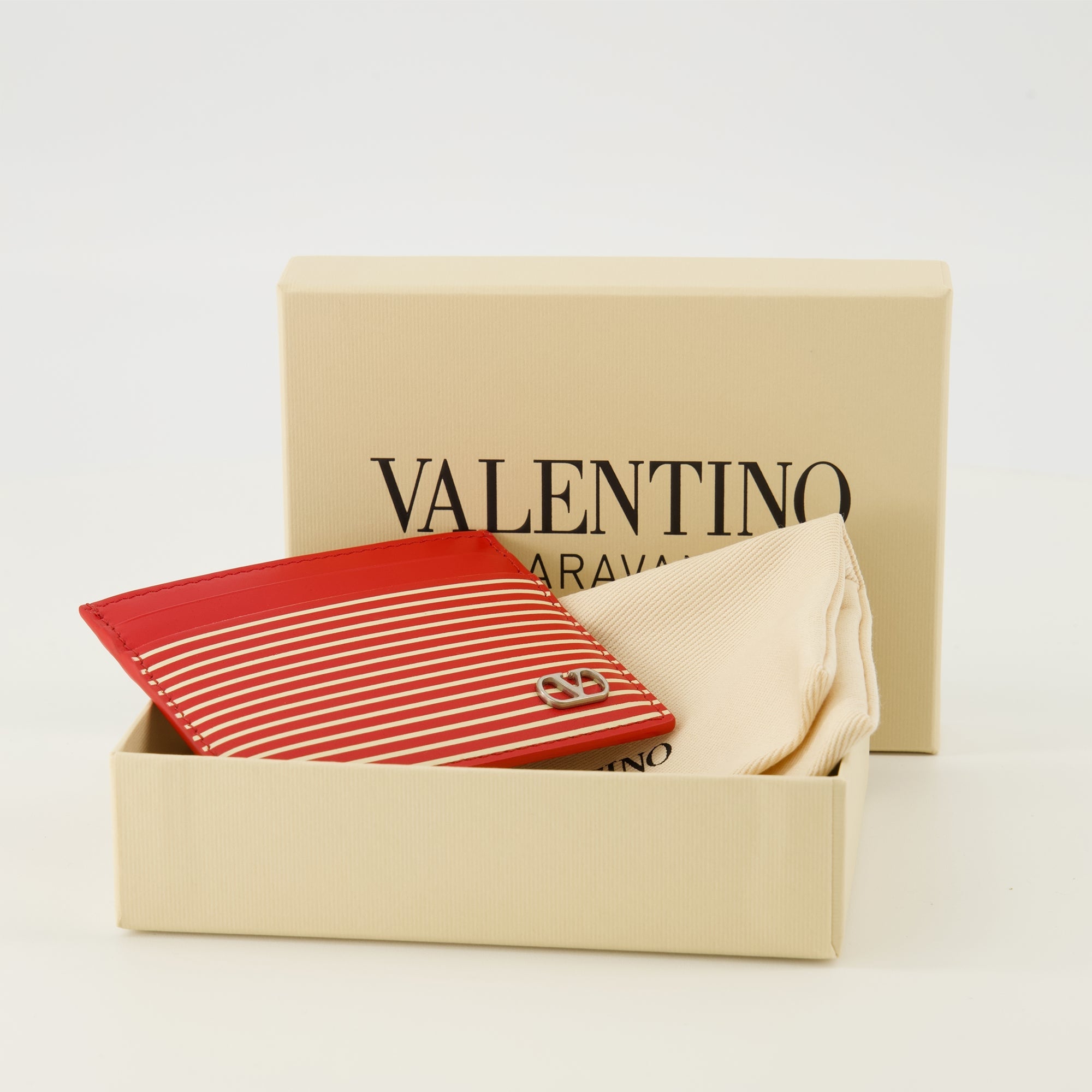 Vlogo Striped Card Holder